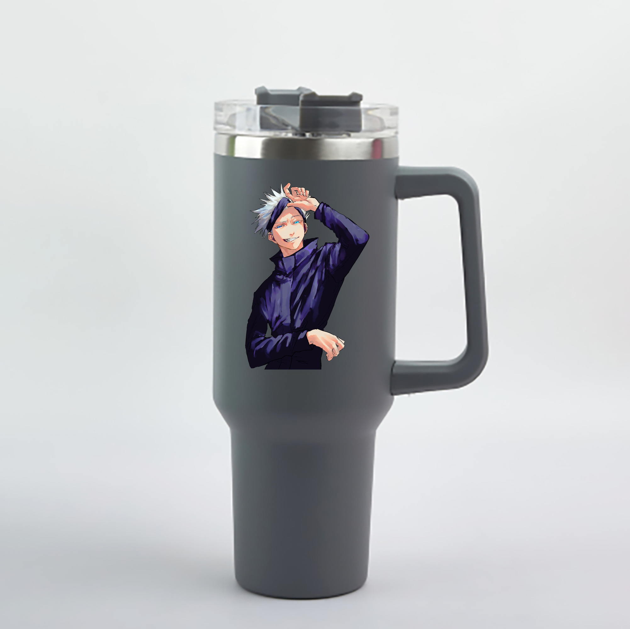 （画像用） 呪術廻戦 Jujutsu Kaisen 1200mL車用タンブラー - クリスタルステッカー（プラスチックストロー付き）