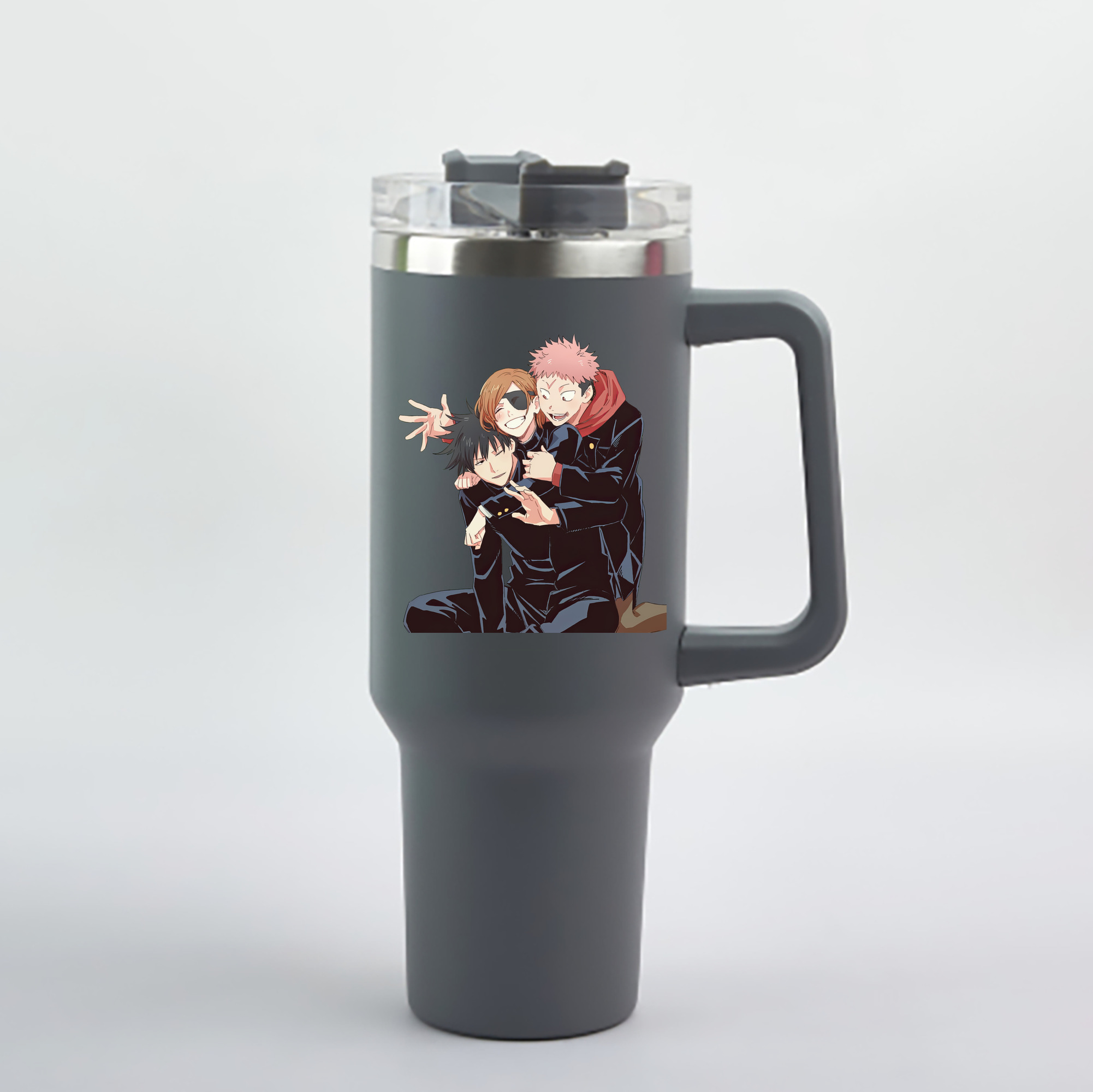 （画像用） 呪術廻戦 Jujutsu Kaisen 1200mL車用タンブラー - クリスタルステッカー（プラスチックストロー付き）