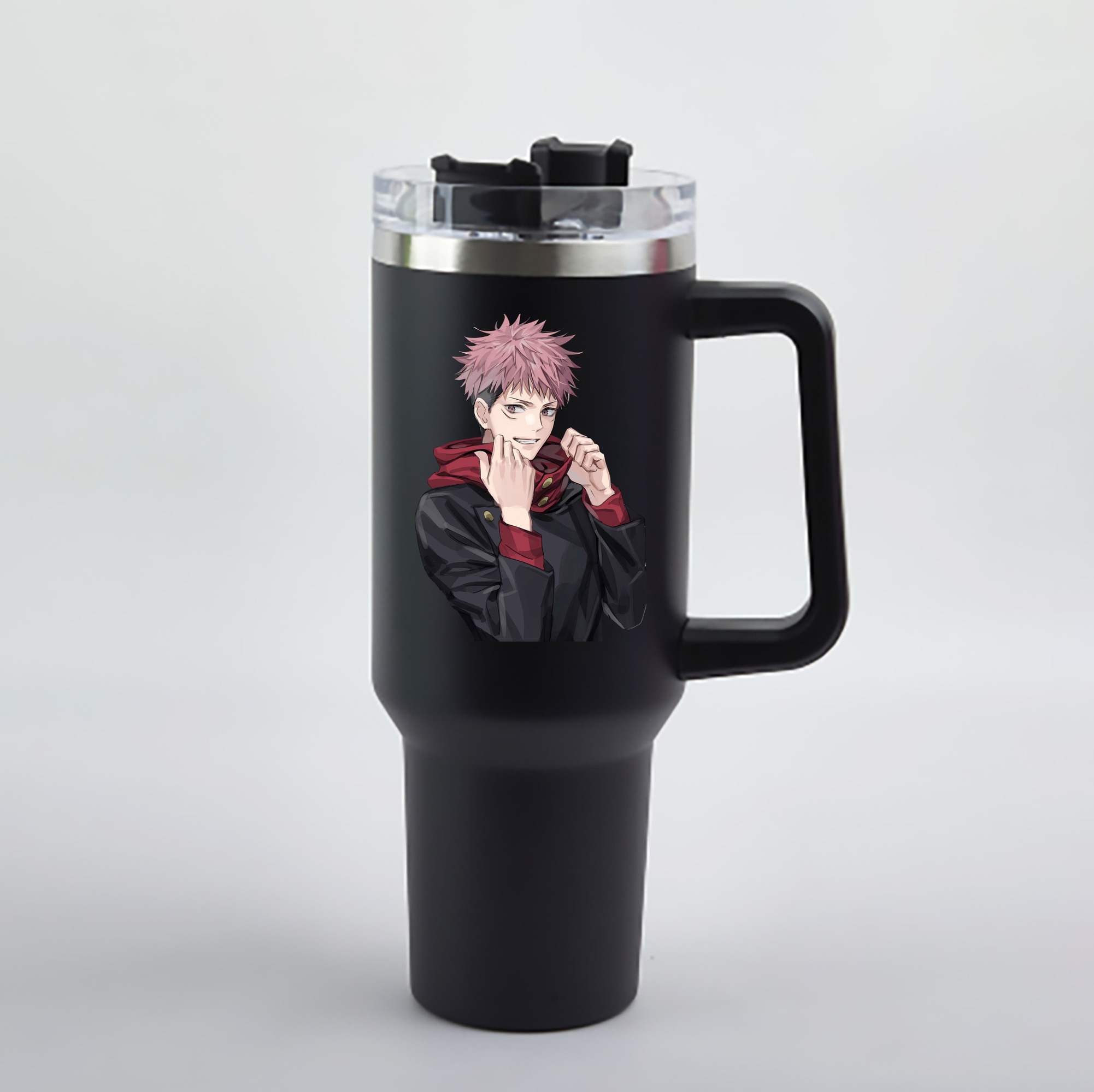 （画像用） 呪術廻戦 Jujutsu Kaisen 1200mL車用タンブラー - クリスタルステッカー（プラスチックストロー付き）