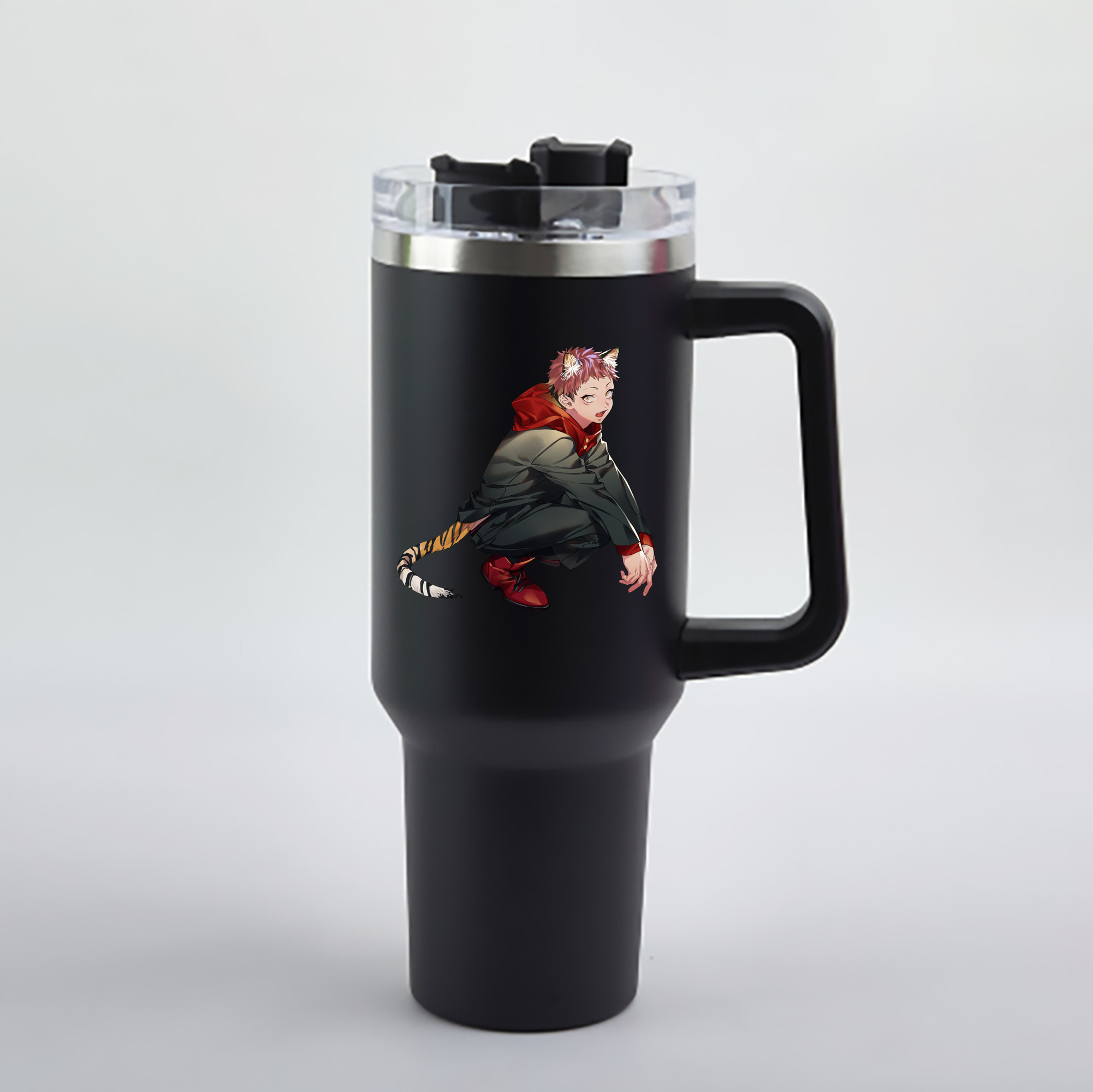 （画像用） 呪術廻戦 Jujutsu Kaisen 1200mL車用タンブラー - クリスタルステッカー（プラスチックストロー付き）