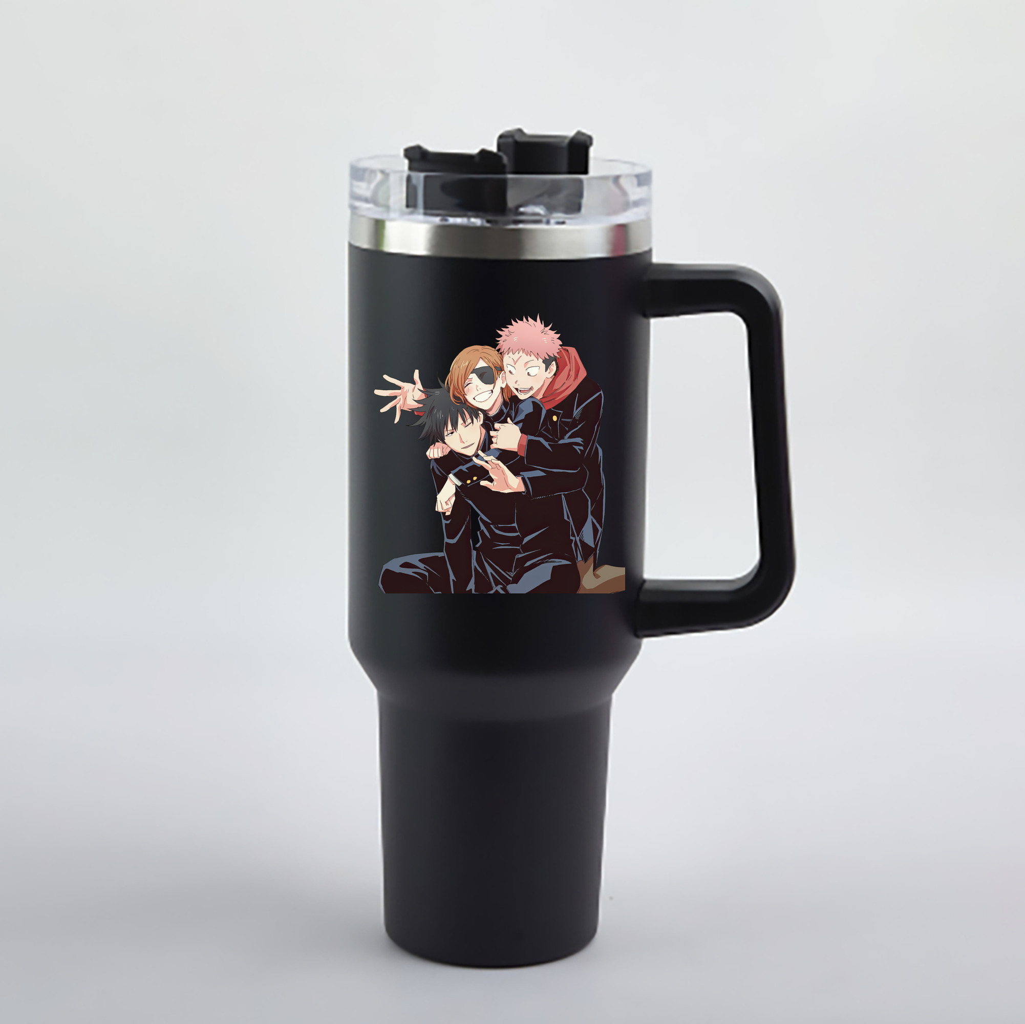 （画像用） 呪術廻戦 Jujutsu Kaisen 1200mL車用タンブラー - クリスタルステッカー（プラスチックストロー付き）
