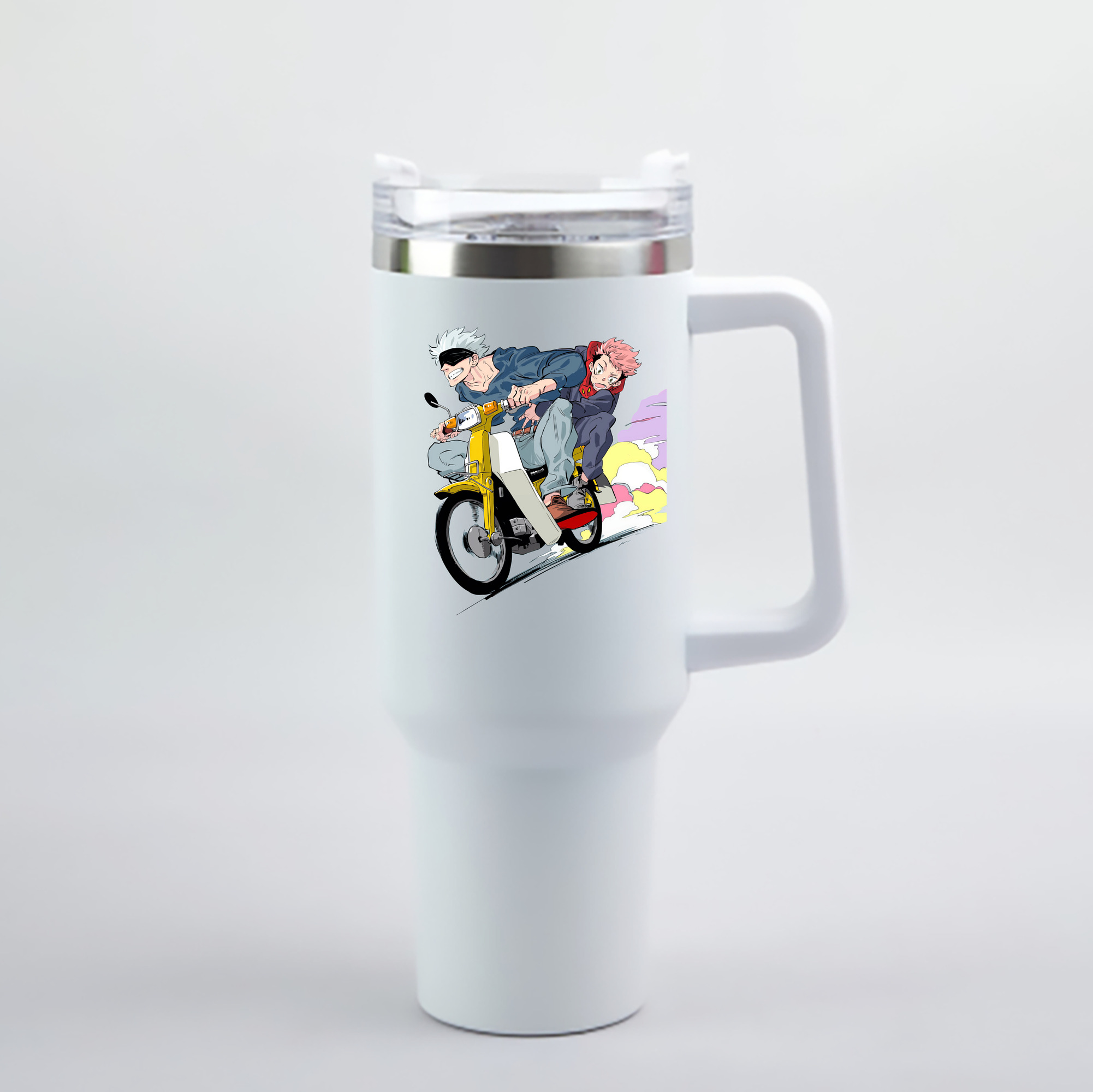 （画像用） 呪術廻戦 Jujutsu Kaisen 1200mL車用タンブラー - クリスタルステッカー（プラスチックストロー付き）