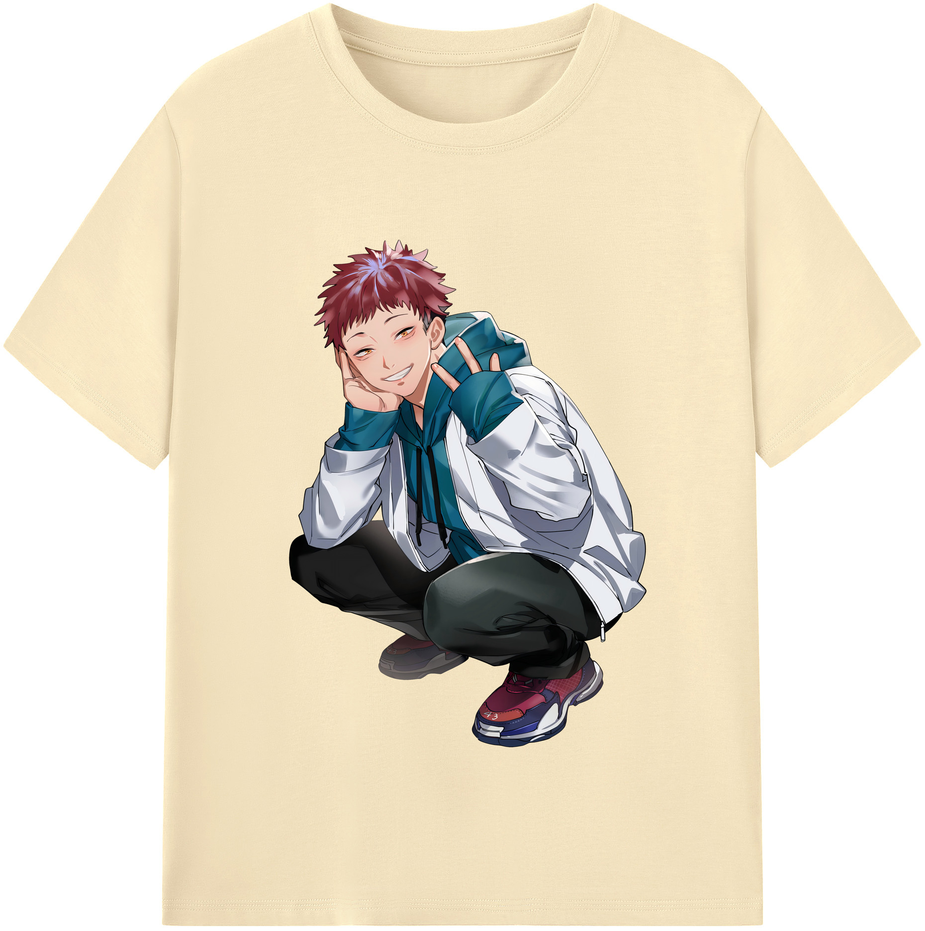 （画像用） 呪術廻戦 Jujutsu Kaisen 綿100％半袖Tシャツ（フロントプリント）