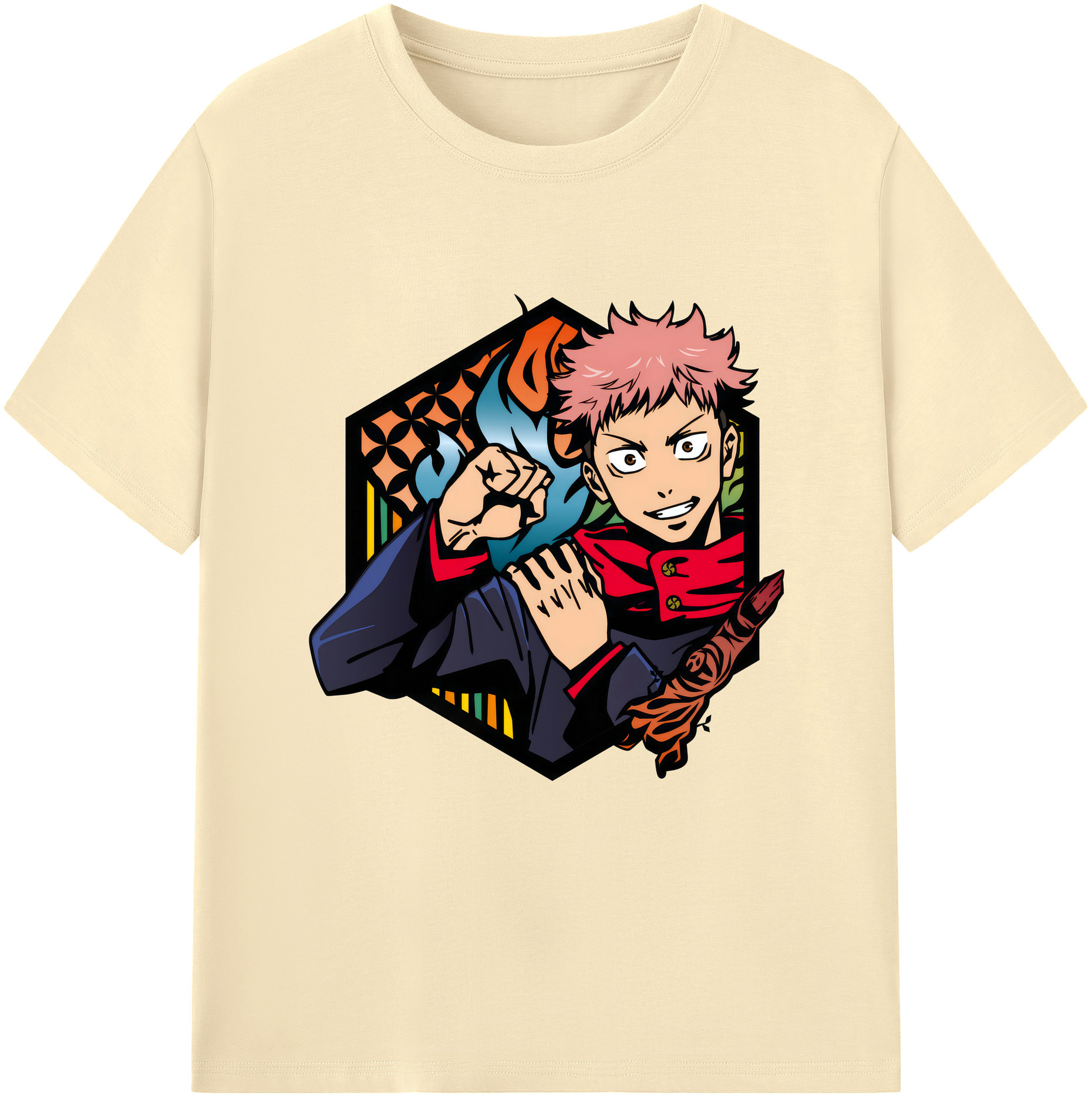 （画像用） 呪術廻戦 Jujutsu Kaisen 綿100％半袖Tシャツ（フロントプリント）
