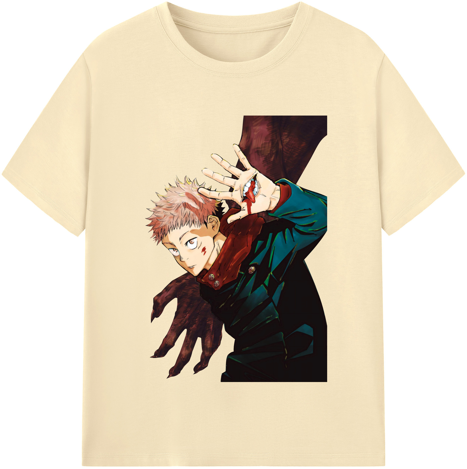 （画像用） 呪術廻戦 Jujutsu Kaisen 綿100％半袖Tシャツ（フロントプリント）
