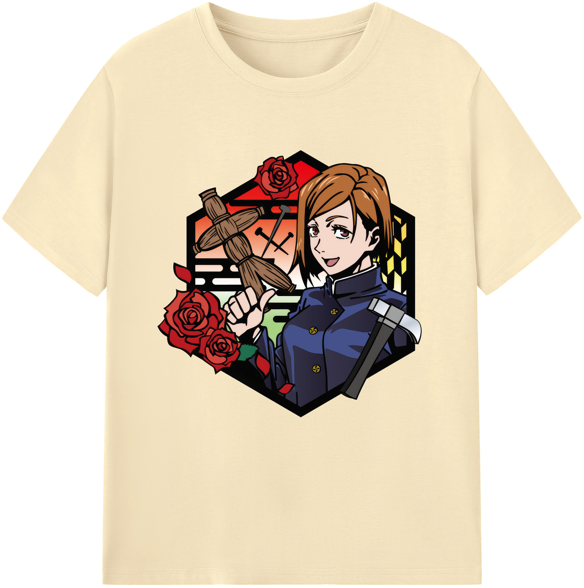（画像用） 呪術廻戦 Jujutsu Kaisen 綿100％半袖Tシャツ（フロントプリント）