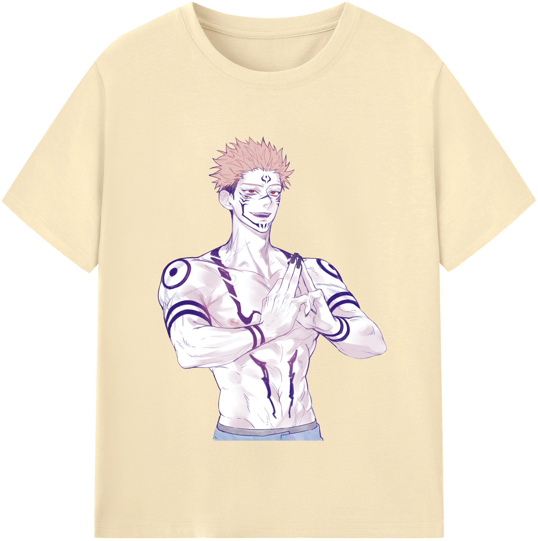 （画像用） 呪術廻戦 Jujutsu Kaisen 綿100％半袖Tシャツ（フロントプリント）