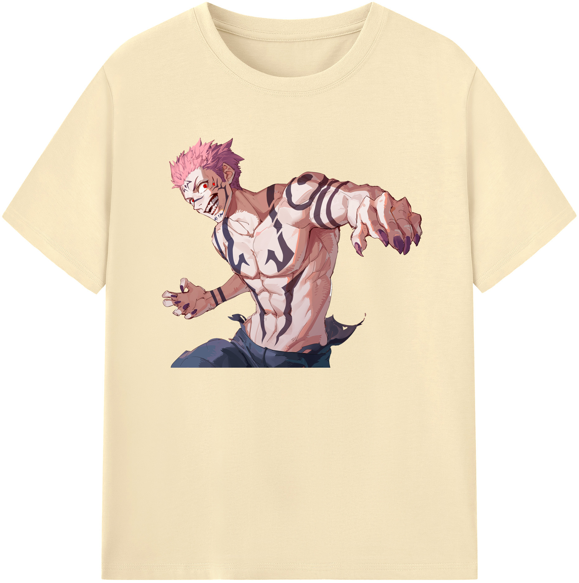 （画像用） 呪術廻戦 Jujutsu Kaisen 綿100％半袖Tシャツ（フロントプリント）
