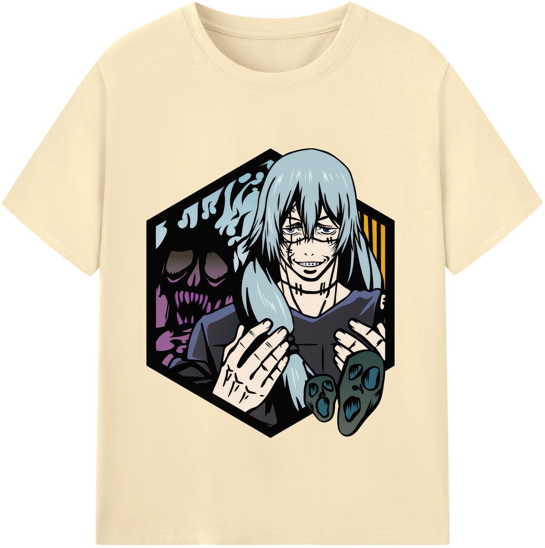 （画像用） 呪術廻戦 Jujutsu Kaisen 綿100％半袖Tシャツ（フロントプリント）