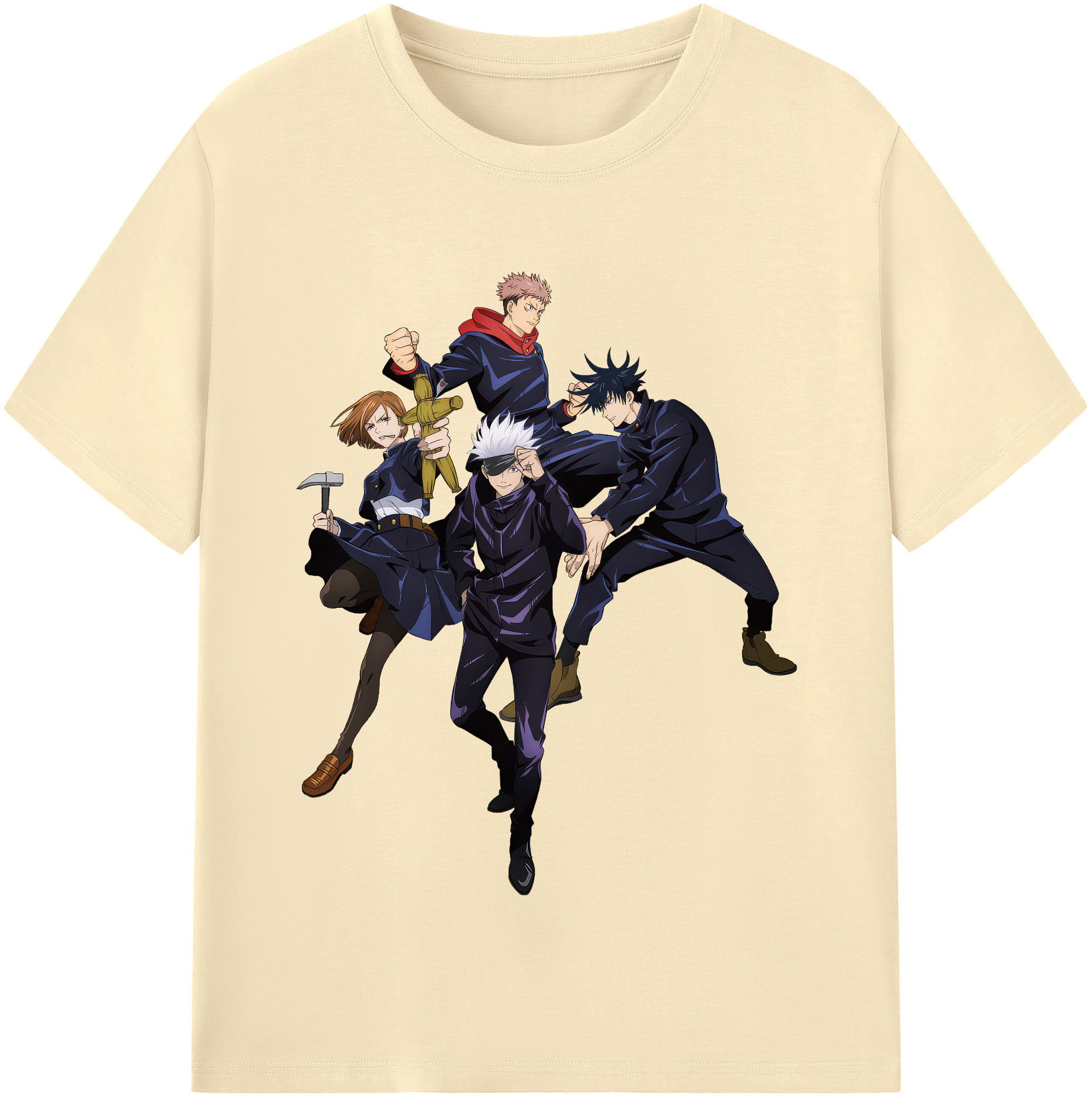 （画像用） 呪術廻戦 Jujutsu Kaisen 綿100％半袖Tシャツ（フロントプリント）