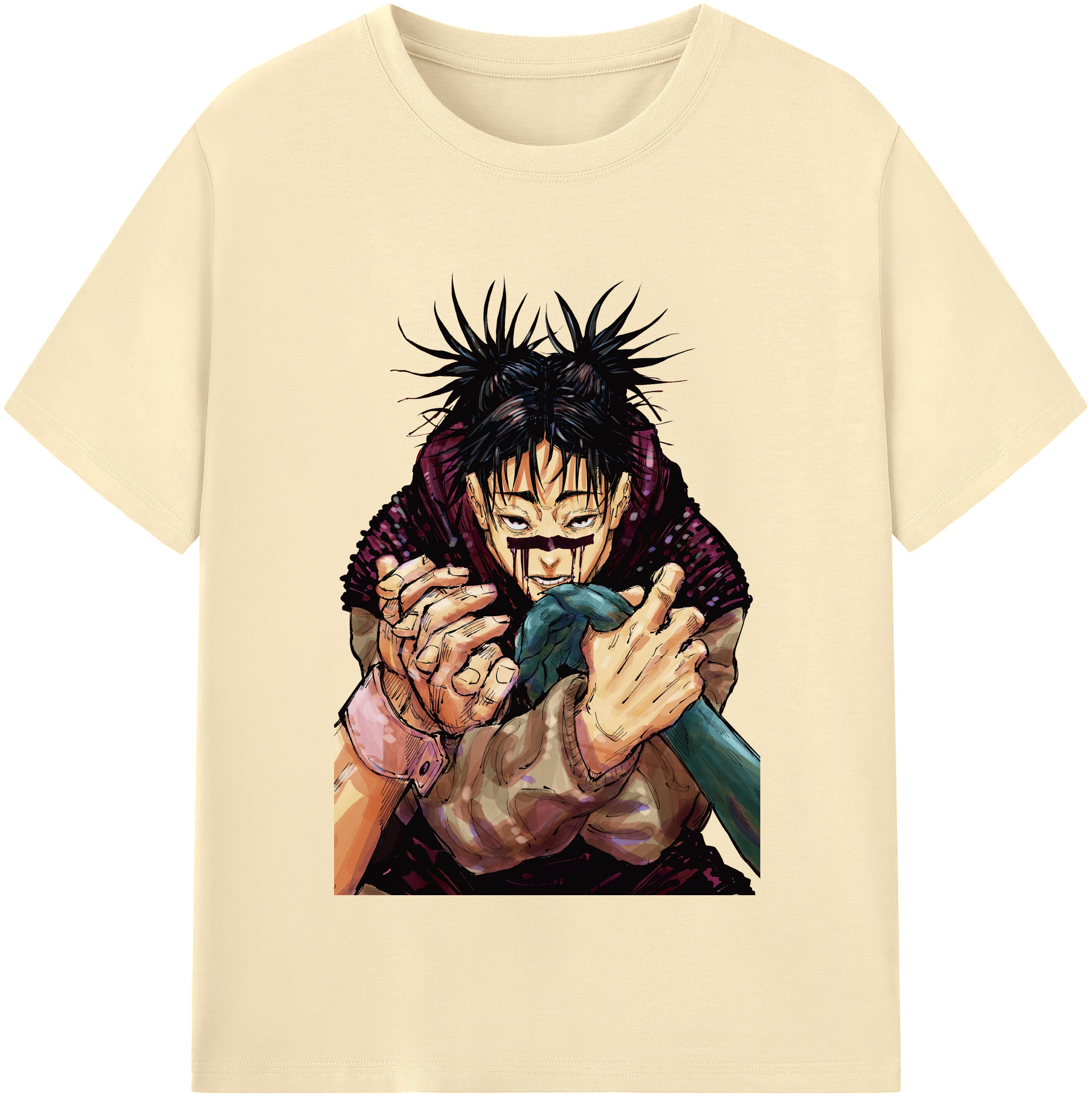 （画像用） 呪術廻戦 Jujutsu Kaisen 綿100％半袖Tシャツ（フロントプリント）