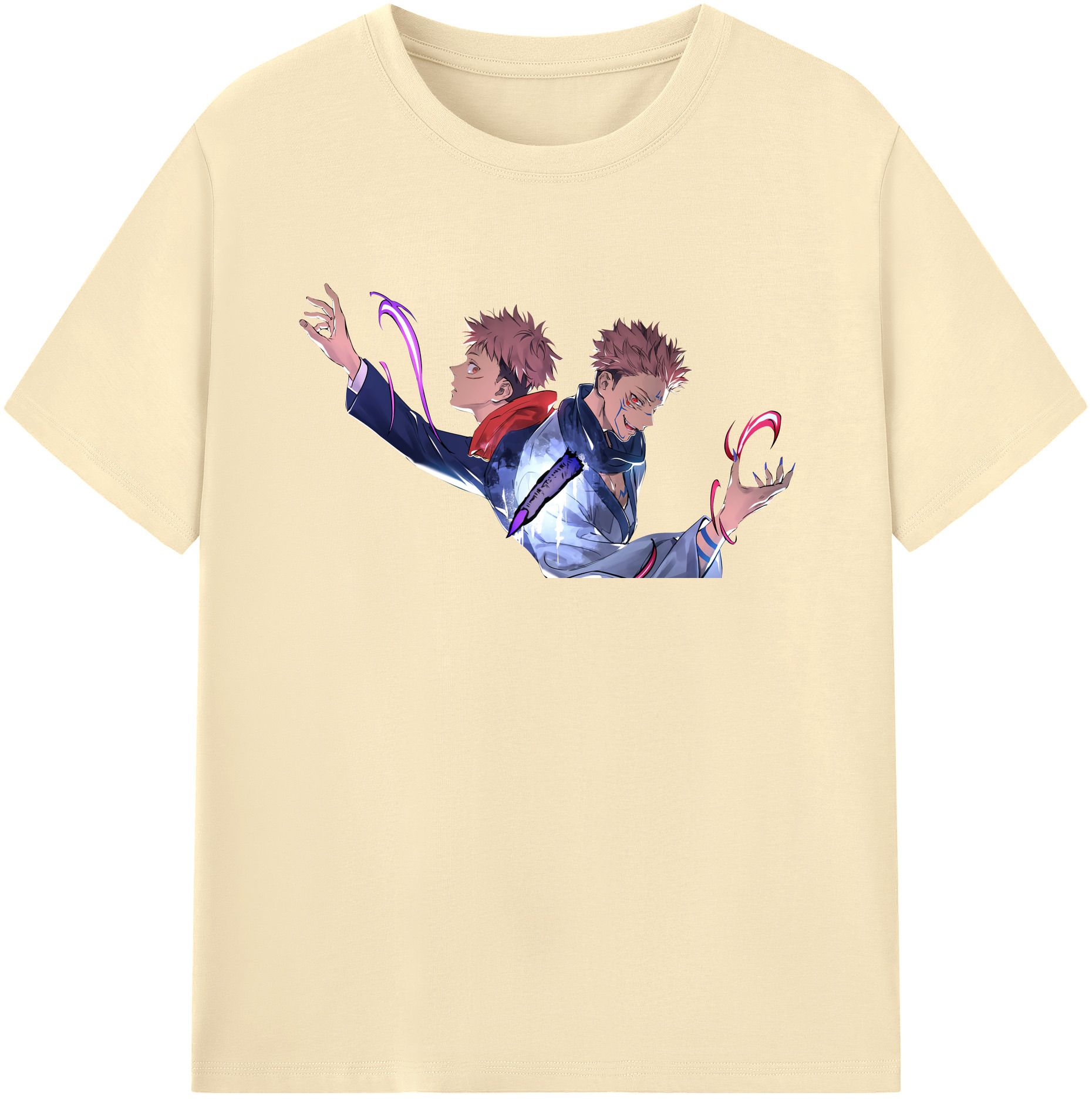 （画像用） 呪術廻戦 Jujutsu Kaisen 綿100％半袖Tシャツ（フロントプリント）
