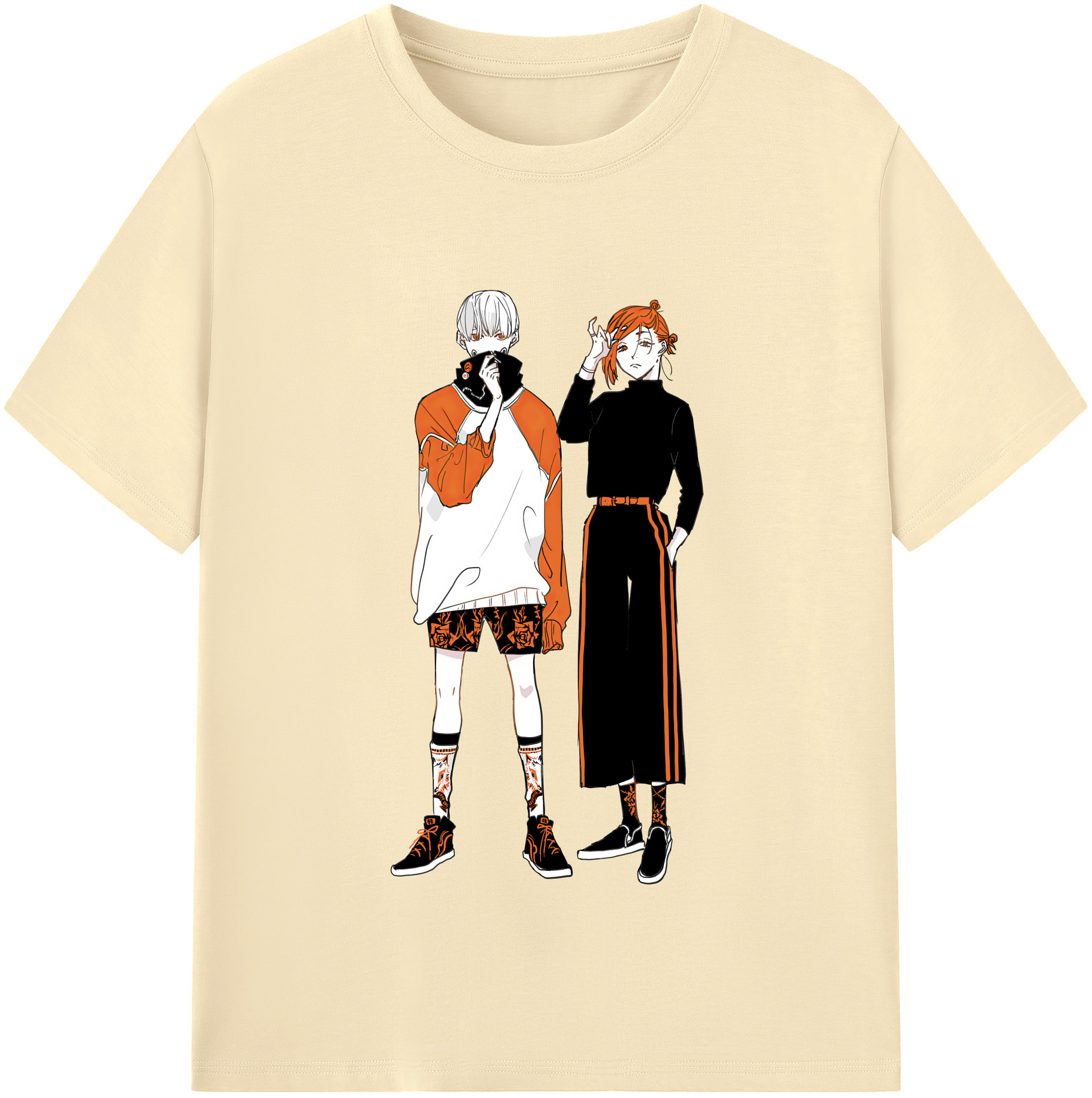 （画像用） 呪術廻戦 Jujutsu Kaisen 綿100％半袖Tシャツ（フロントプリント）