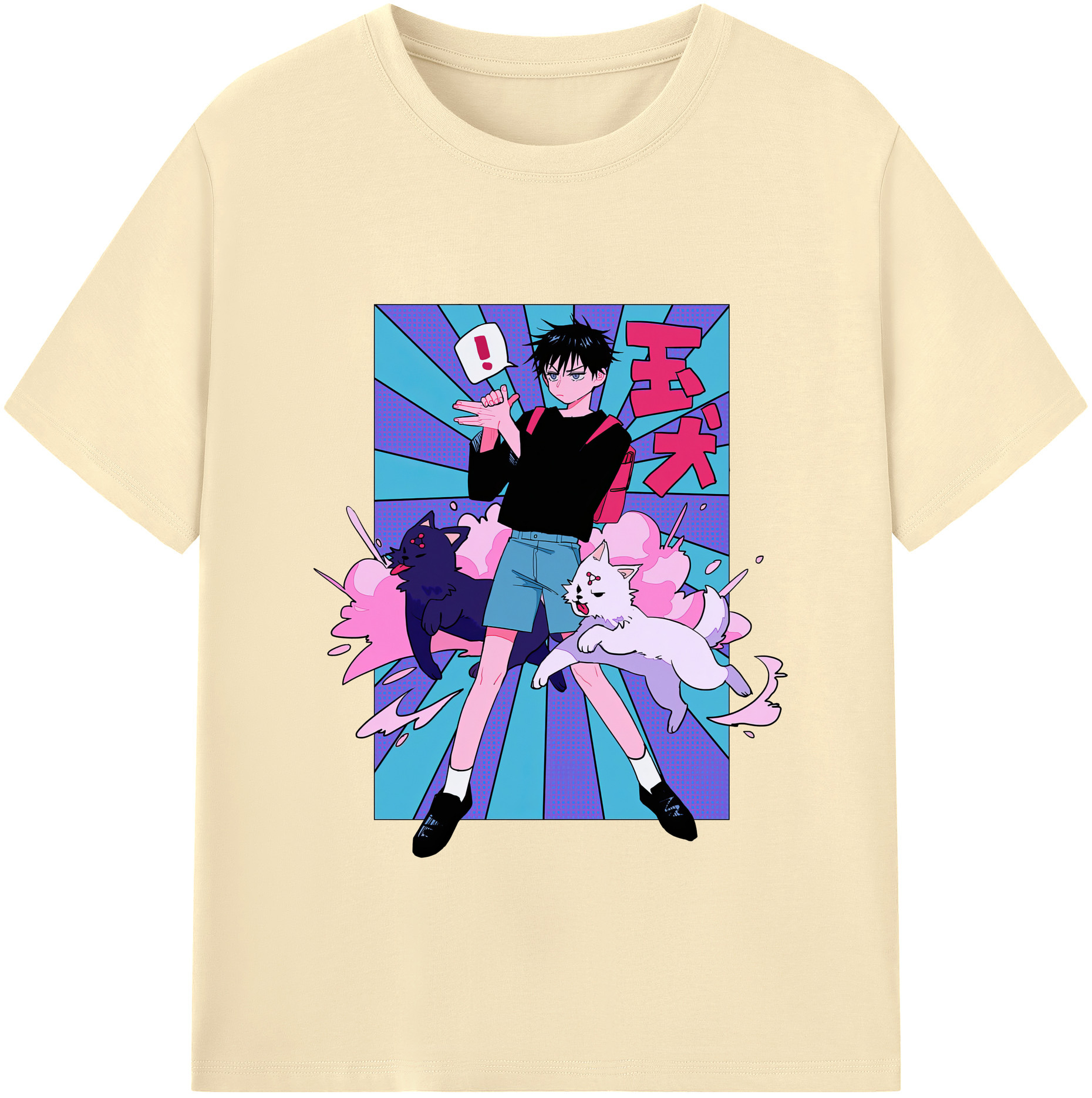（画像用） 呪術廻戦 Jujutsu Kaisen 綿100％半袖Tシャツ（フロントプリント）