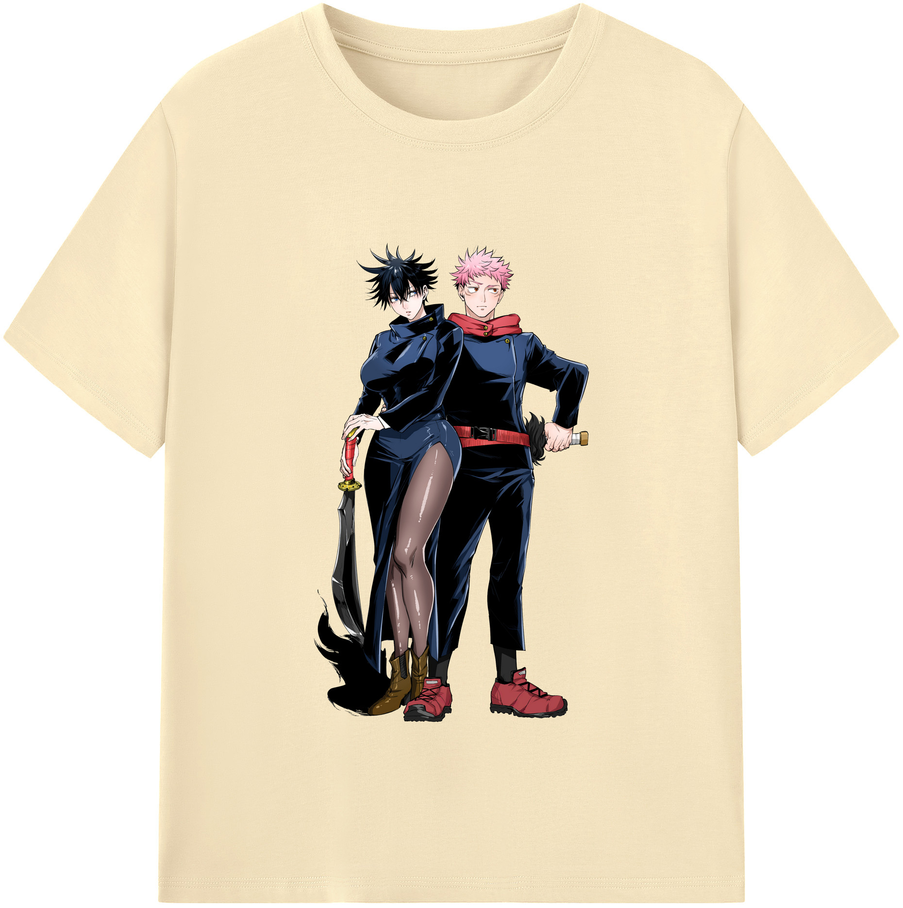（画像用） 呪術廻戦 Jujutsu Kaisen 綿100％半袖Tシャツ（フロントプリント）