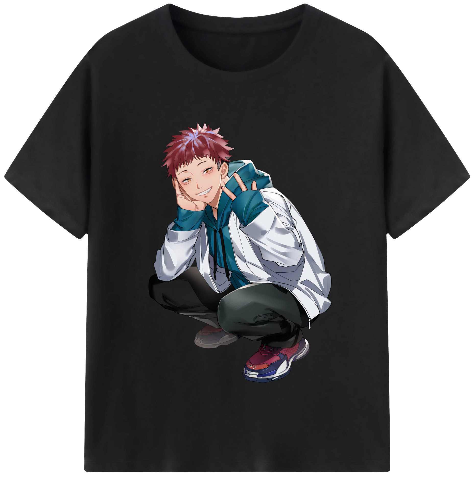 （画像用） 呪術廻戦 Jujutsu Kaisen 綿100％半袖Tシャツ（フロントプリント）