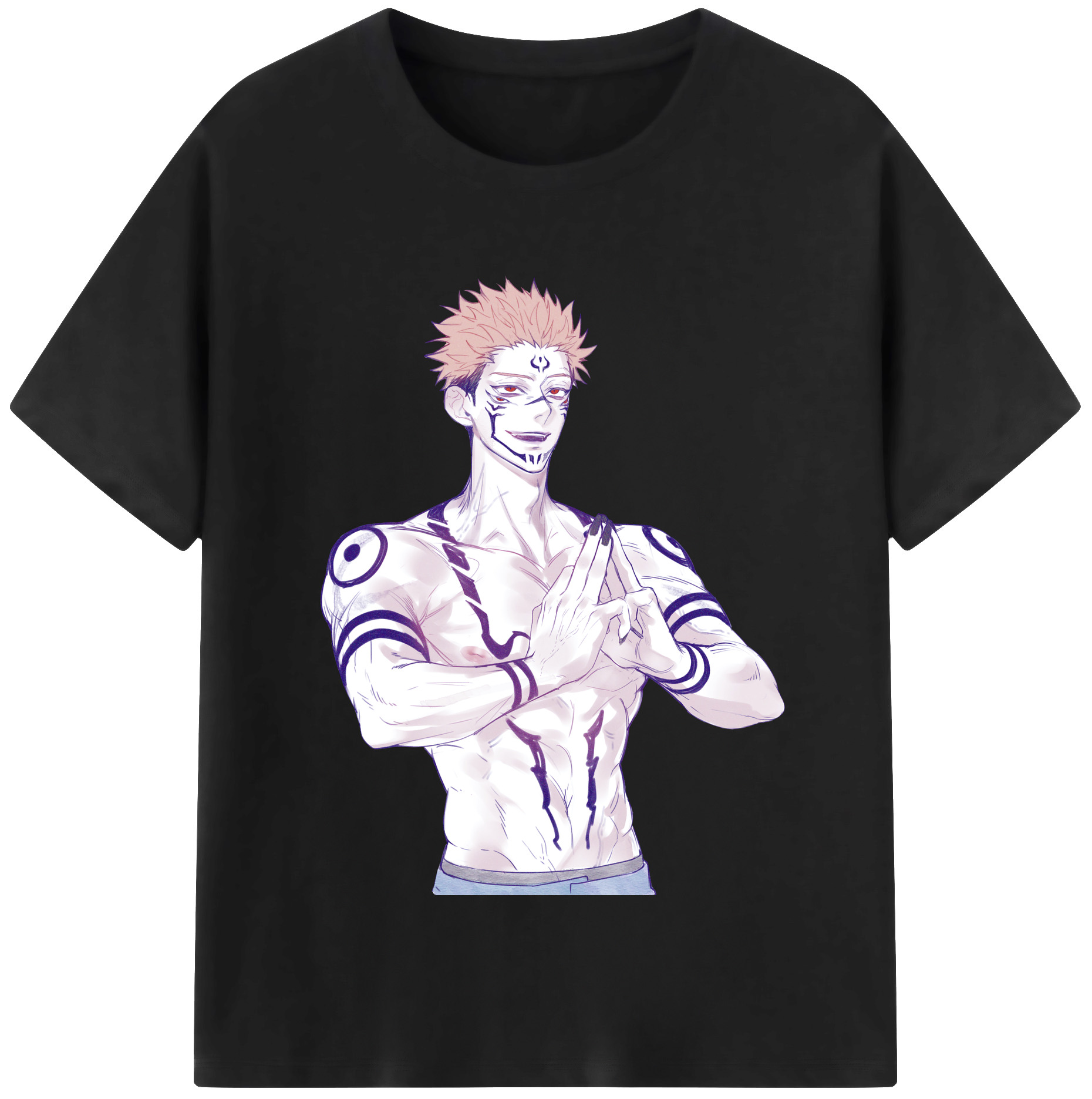 （画像用） 呪術廻戦 Jujutsu Kaisen 綿100％半袖Tシャツ（フロントプリント）