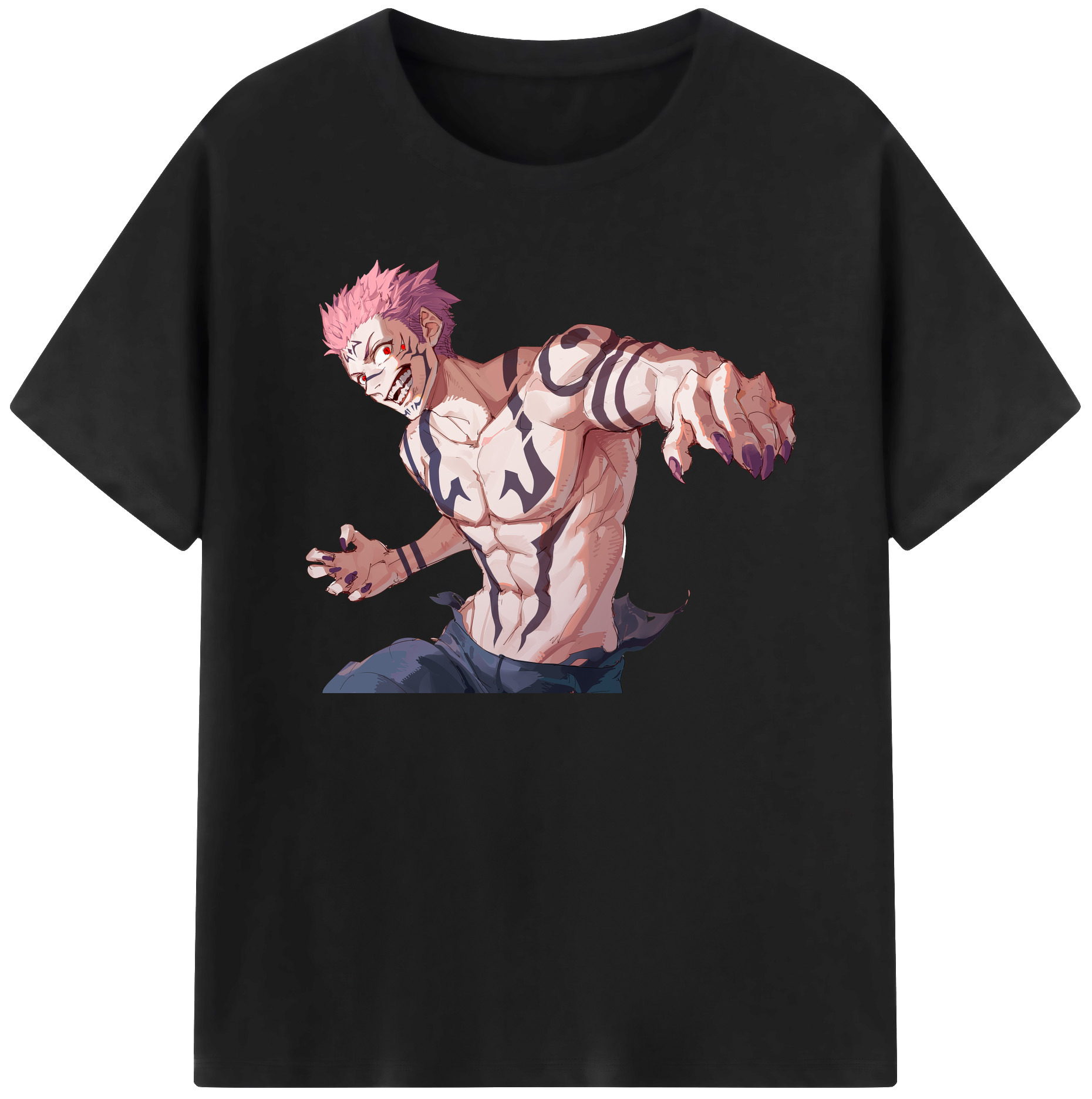 （画像用） 呪術廻戦 Jujutsu Kaisen 綿100％半袖Tシャツ（フロントプリント）