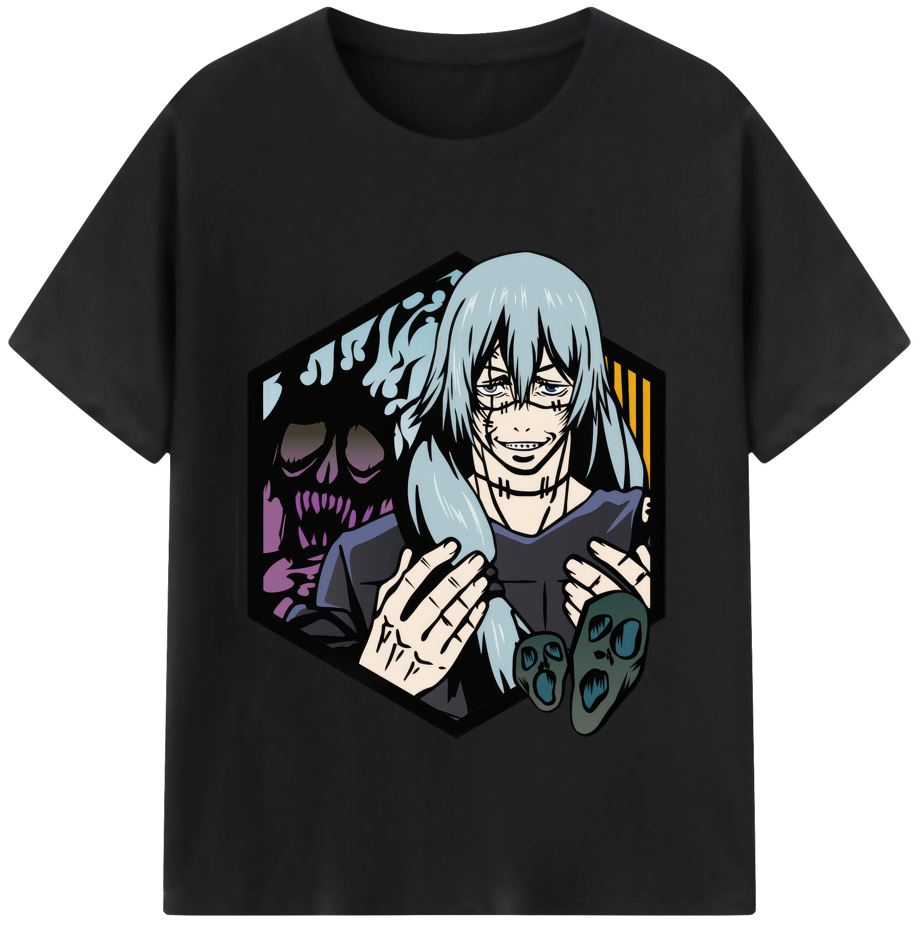 （画像用） 呪術廻戦 Jujutsu Kaisen 綿100％半袖Tシャツ（フロントプリント）