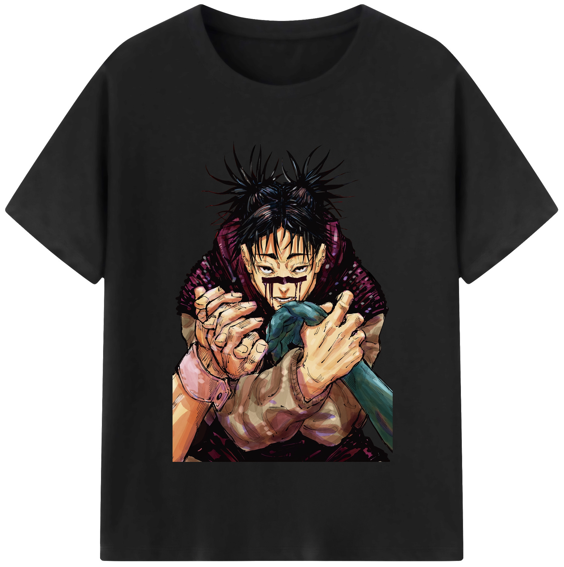 （画像用） 呪術廻戦 Jujutsu Kaisen 綿100％半袖Tシャツ（フロントプリント）