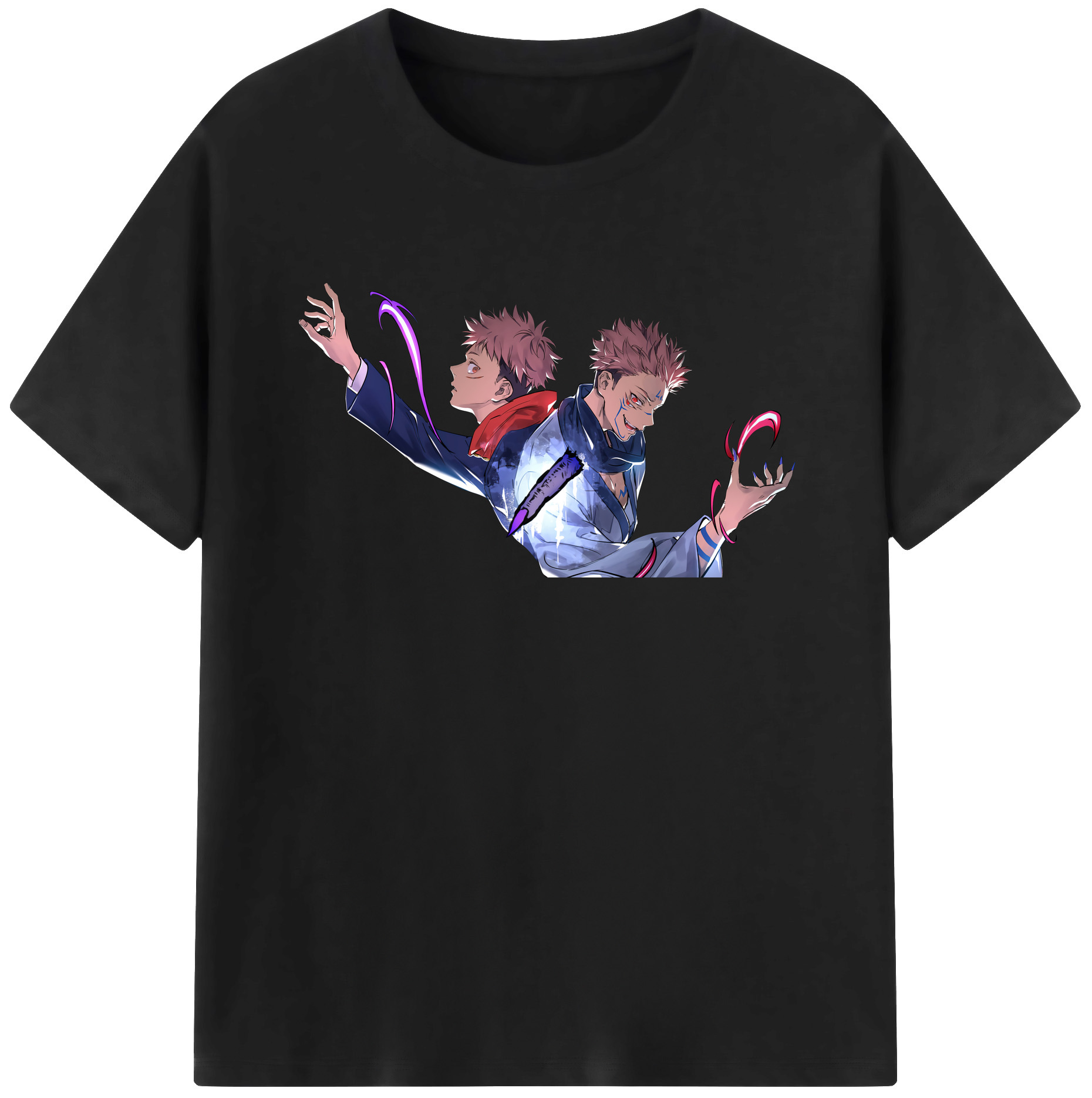 （画像用） 呪術廻戦 Jujutsu Kaisen 綿100％半袖Tシャツ（フロントプリント）