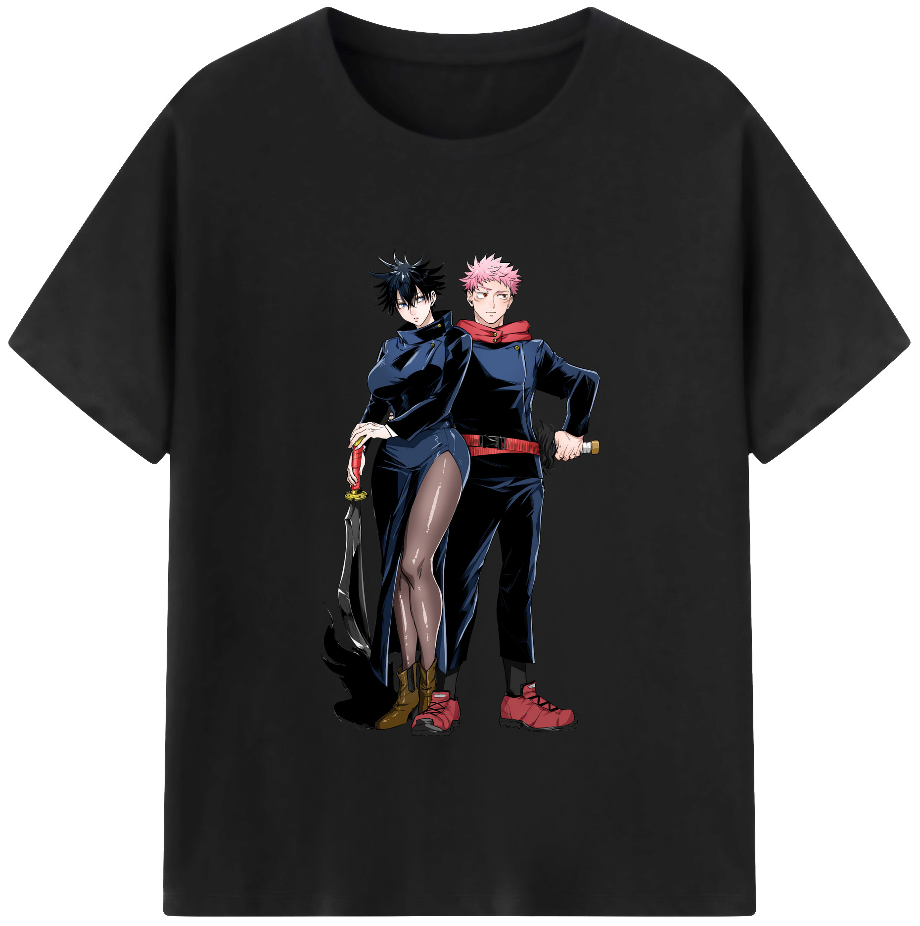 （画像用） 呪術廻戦 Jujutsu Kaisen 綿100％半袖Tシャツ（フロントプリント）