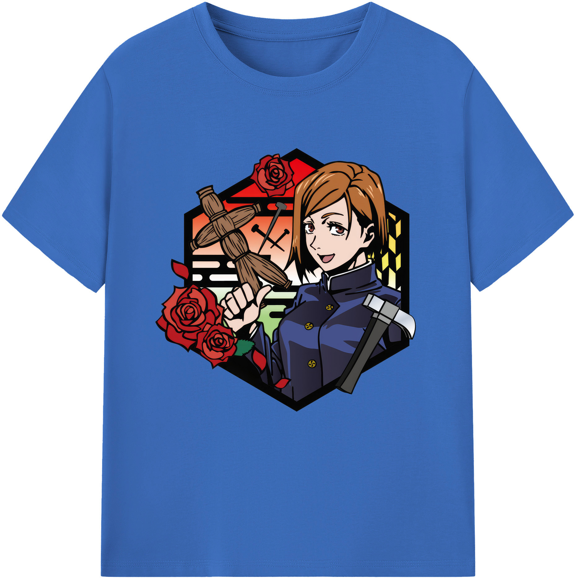 （画像用） 呪術廻戦 Jujutsu Kaisen 綿100％半袖Tシャツ（フロントプリント）