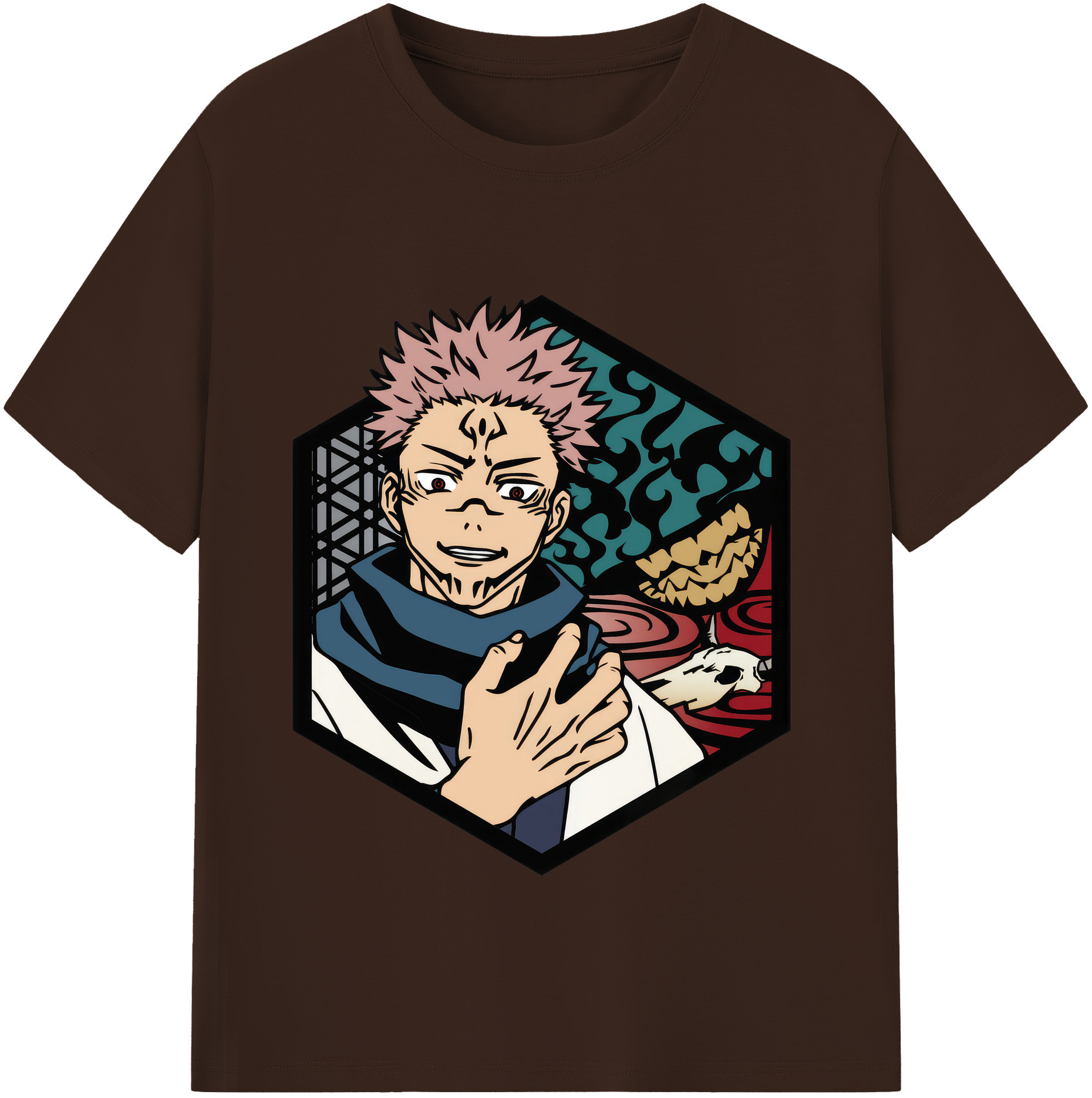 （画像用） 呪術廻戦 Jujutsu Kaisen 綿100％半袖Tシャツ（フロントプリント）