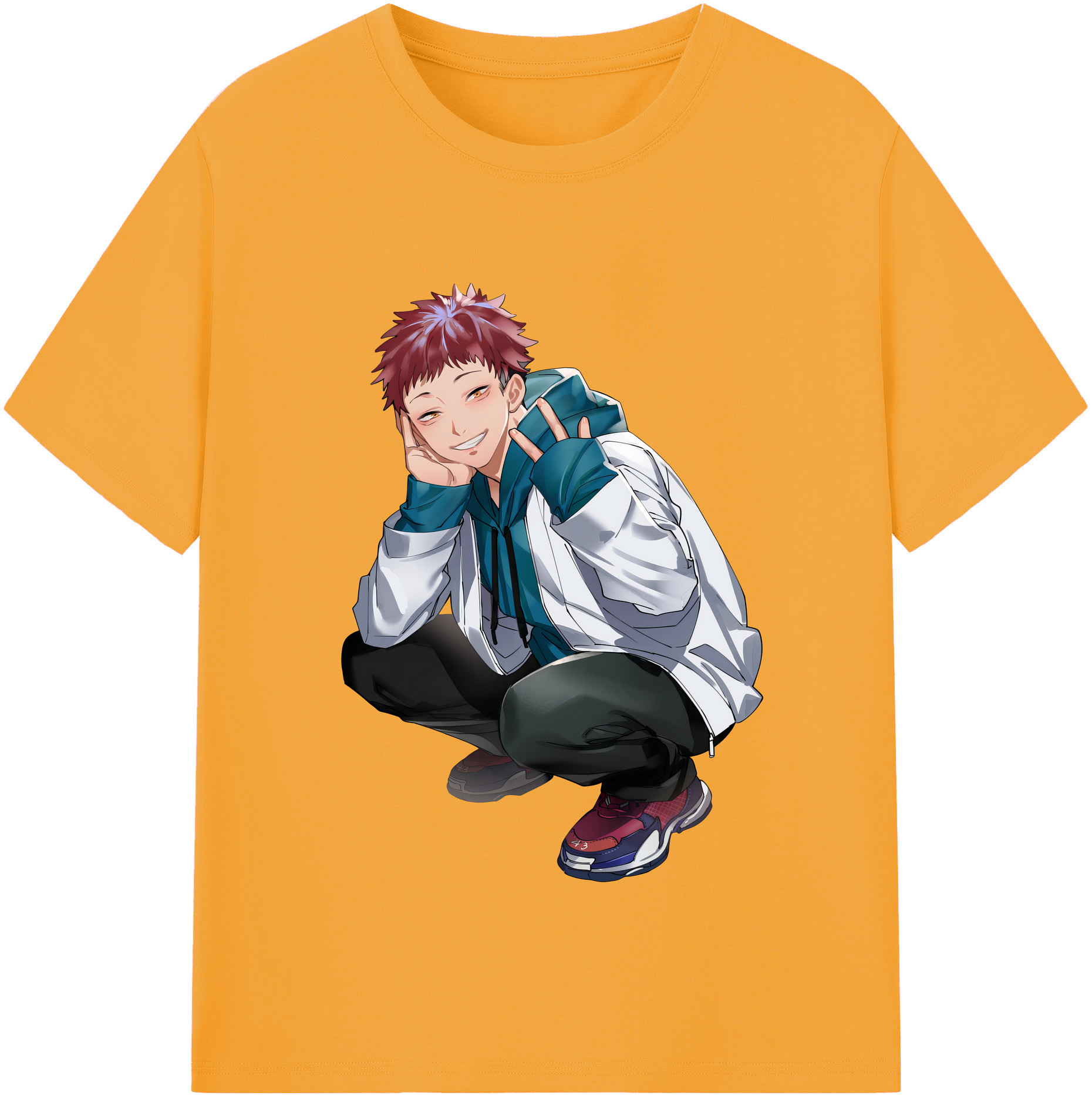 （画像用） 呪術廻戦 Jujutsu Kaisen 綿100％半袖Tシャツ（フロントプリント）