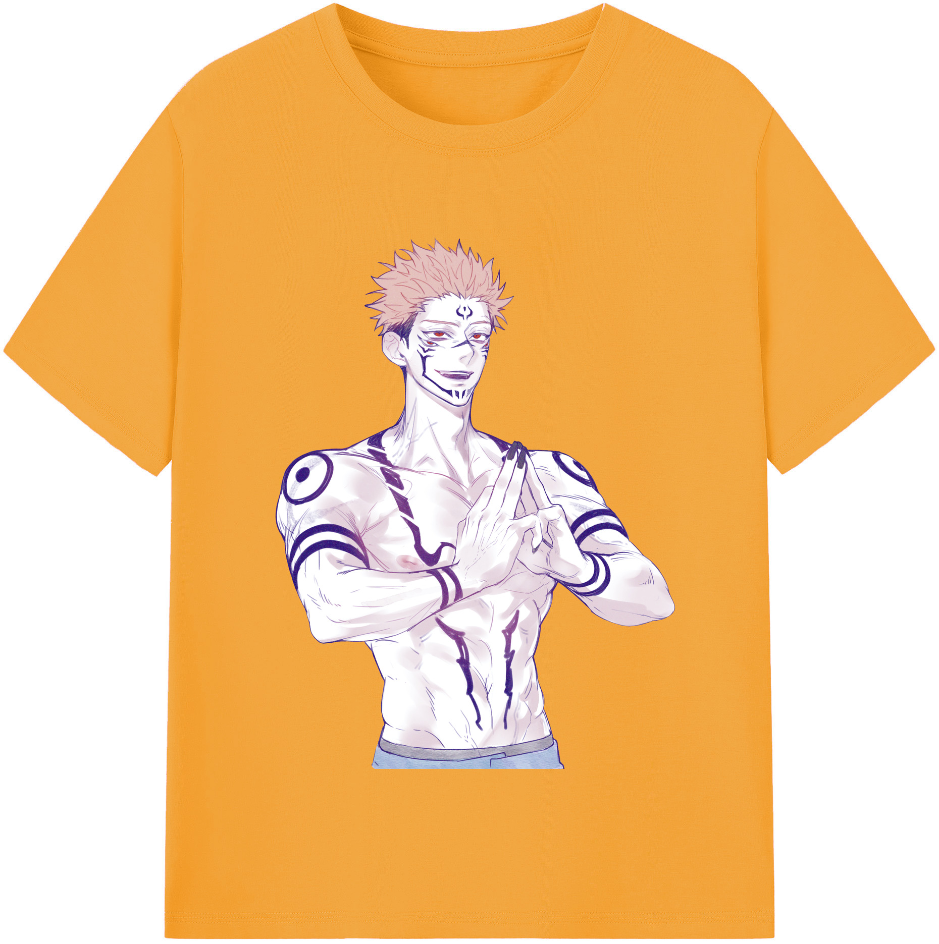 （画像用） 呪術廻戦 Jujutsu Kaisen 綿100％半袖Tシャツ（フロントプリント）