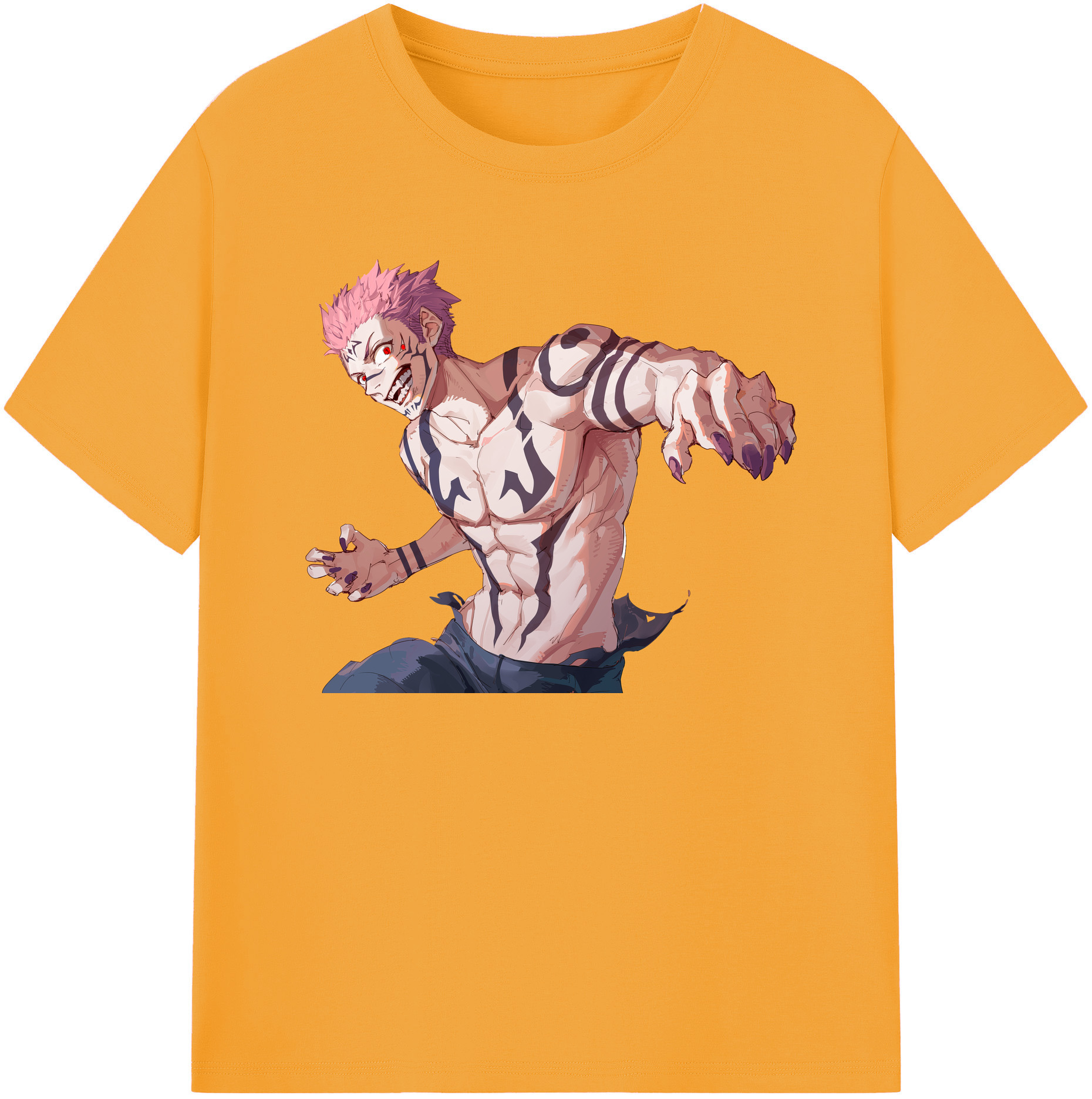 （画像用） 呪術廻戦 Jujutsu Kaisen 綿100％半袖Tシャツ（フロントプリント）
