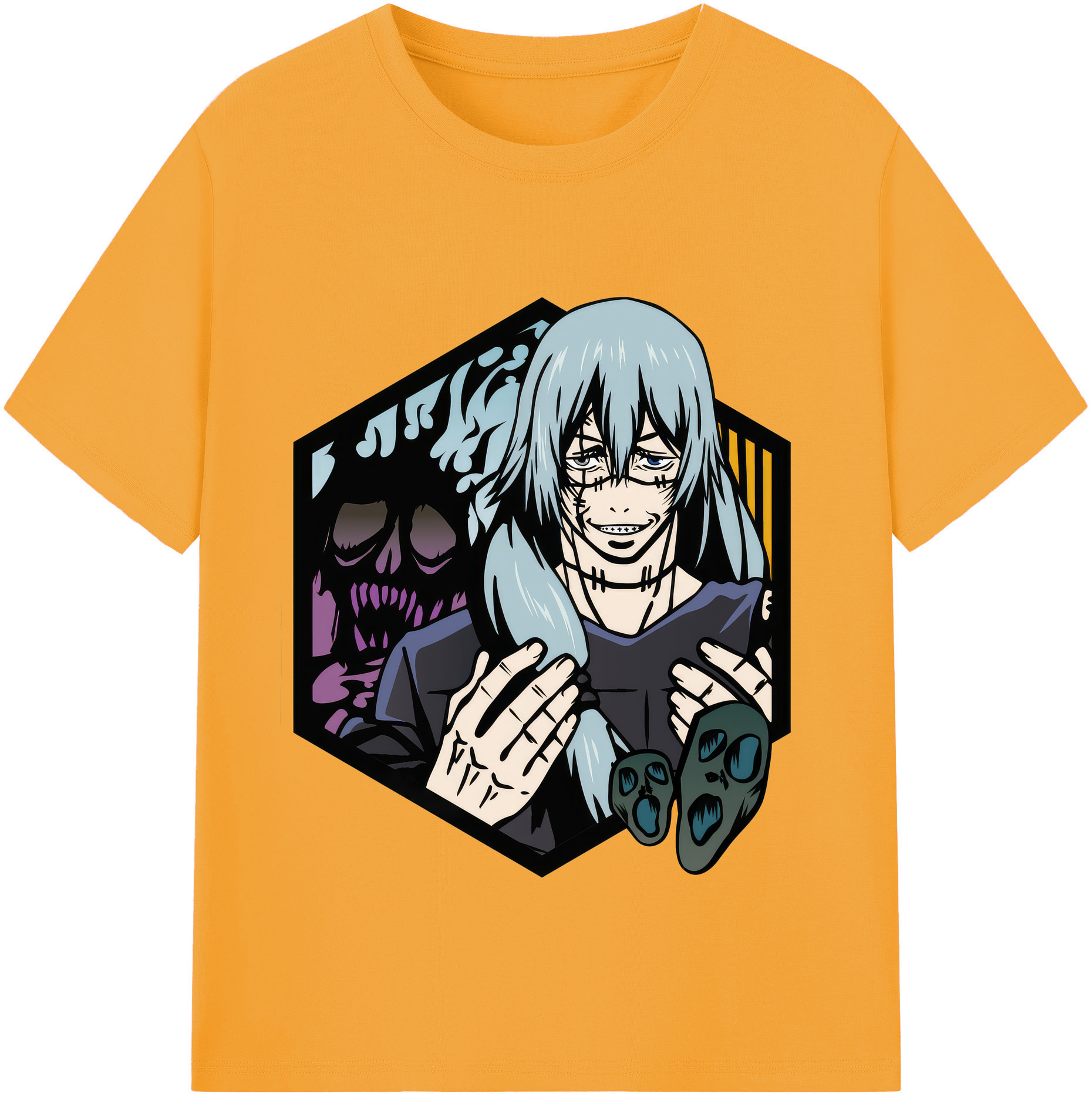 （画像用） 呪術廻戦 Jujutsu Kaisen 綿100％半袖Tシャツ（フロントプリント）