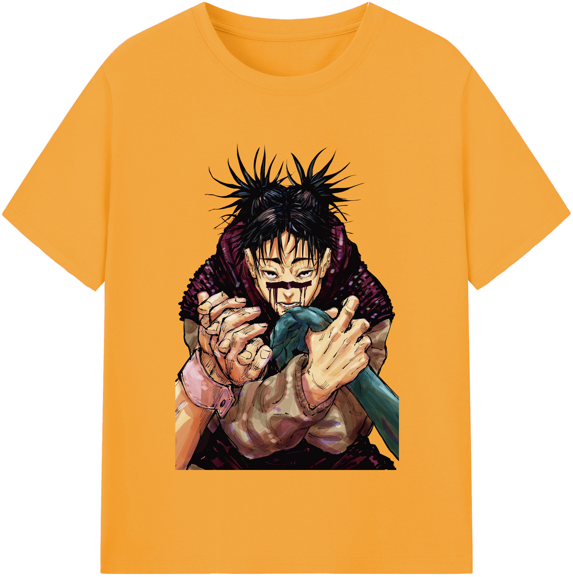 （画像用） 呪術廻戦 Jujutsu Kaisen 綿100％半袖Tシャツ（フロントプリント）