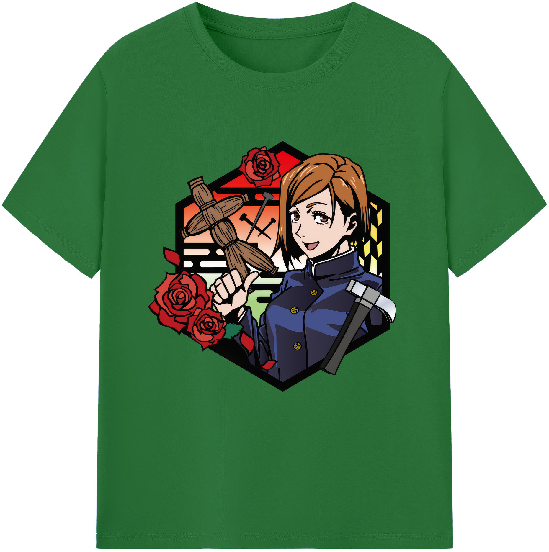 （画像用） 呪術廻戦 Jujutsu Kaisen 綿100％半袖Tシャツ（フロントプリント）