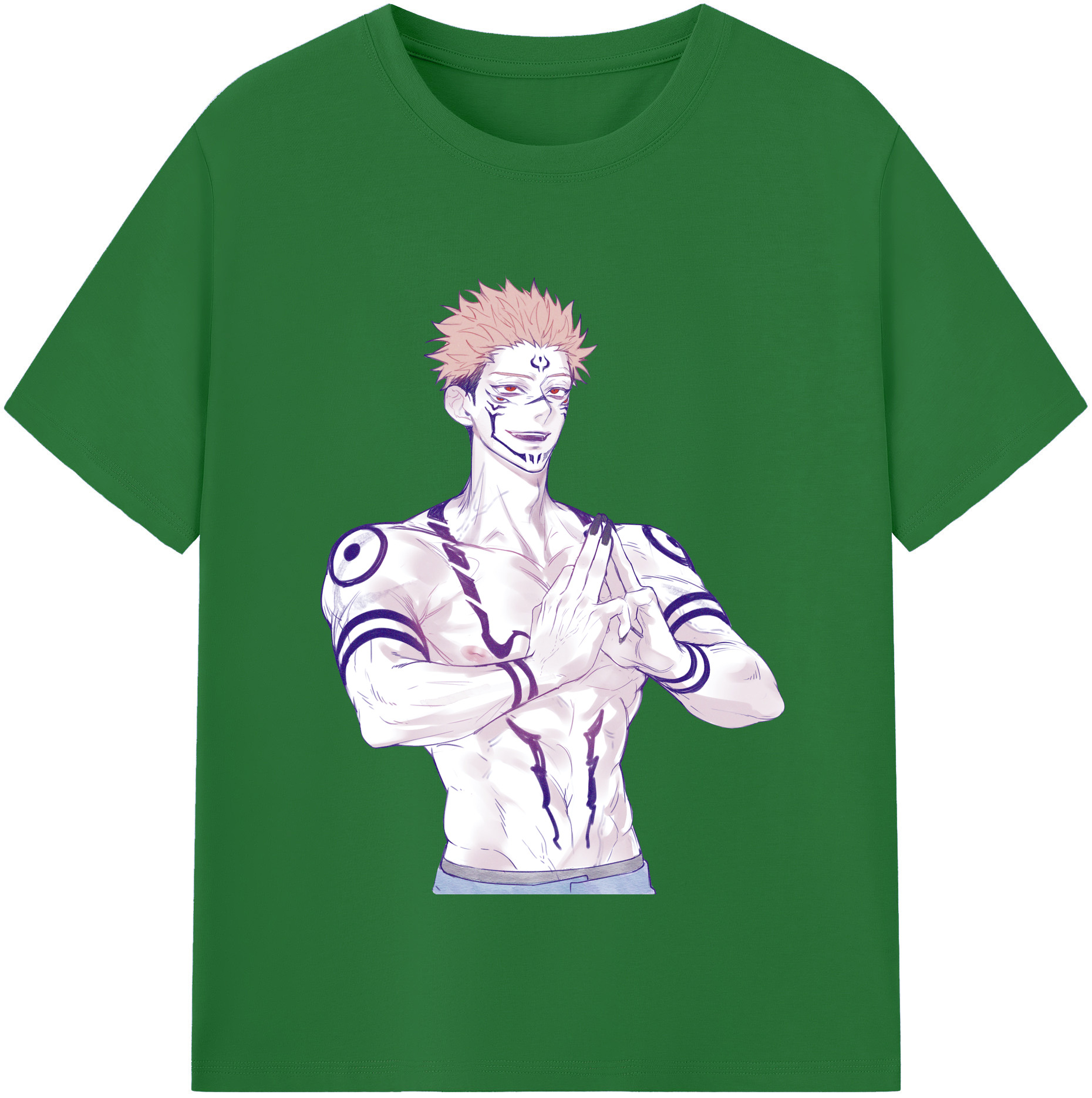 （画像用） 呪術廻戦 Jujutsu Kaisen 綿100％半袖Tシャツ（フロントプリント）
