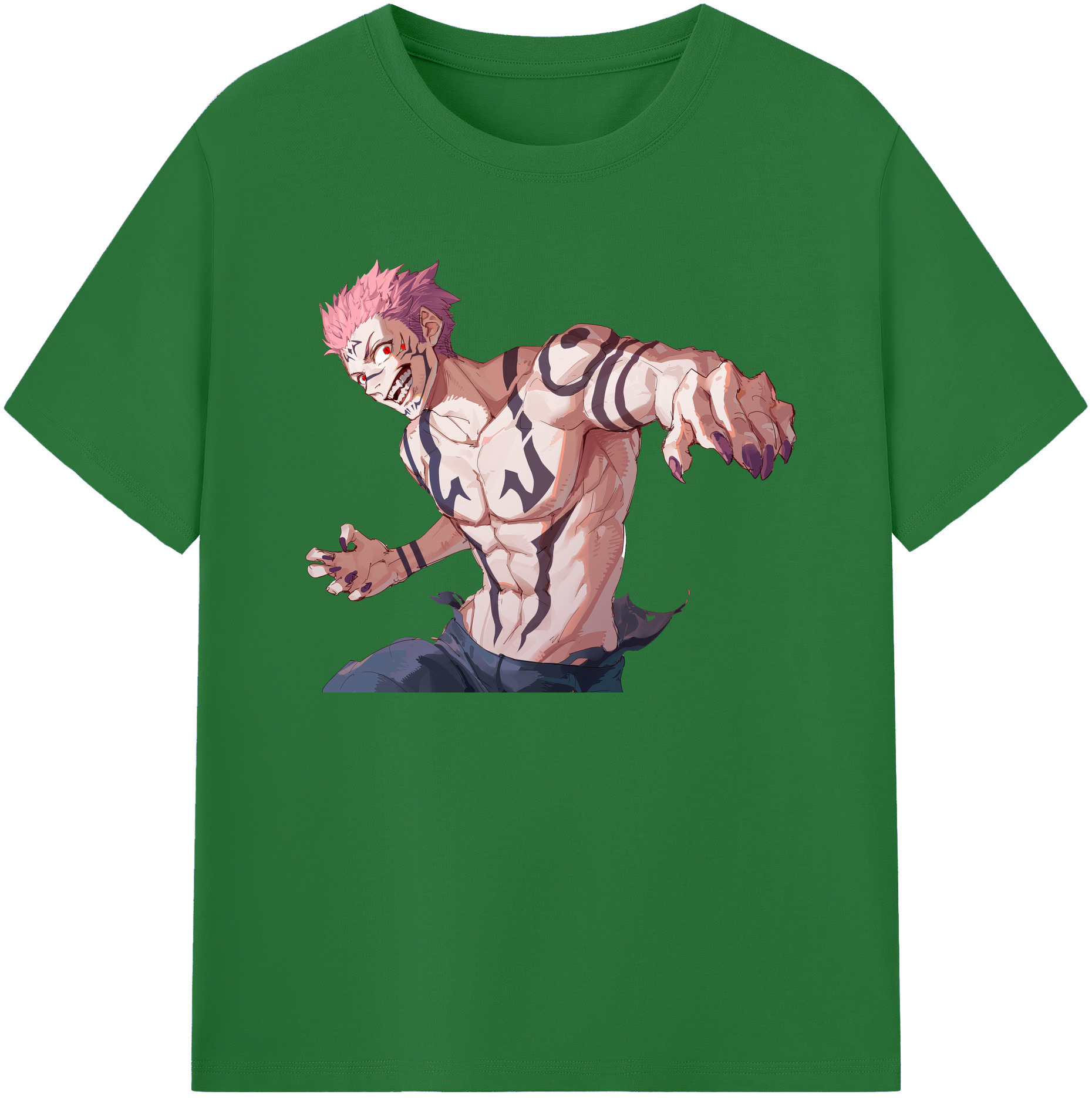 （画像用） 呪術廻戦 Jujutsu Kaisen 綿100％半袖Tシャツ（フロントプリント）
