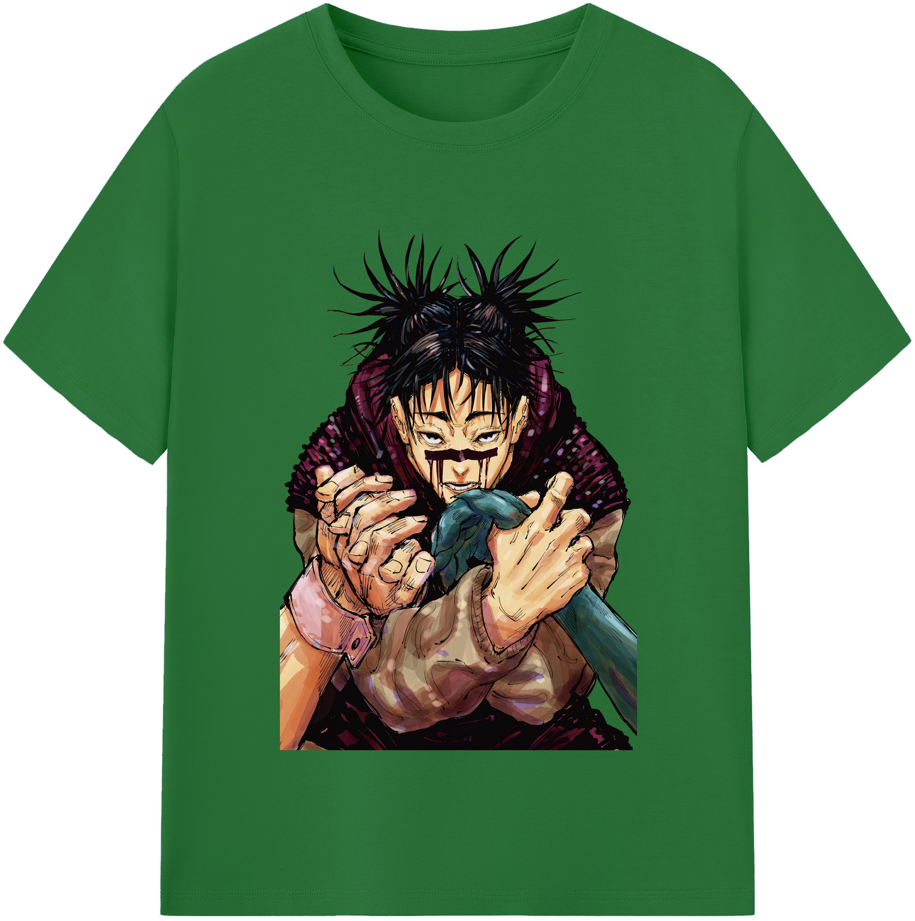 （画像用） 呪術廻戦 Jujutsu Kaisen 綿100％半袖Tシャツ（フロントプリント）
