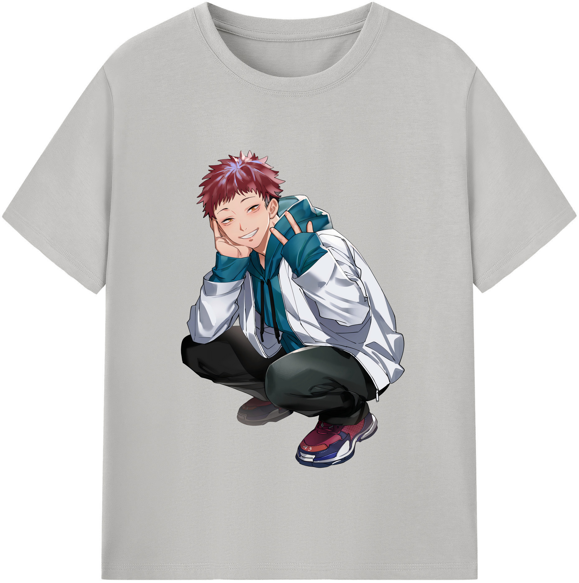 （画像用） 呪術廻戦 Jujutsu Kaisen 綿100％半袖Tシャツ（フロントプリント）