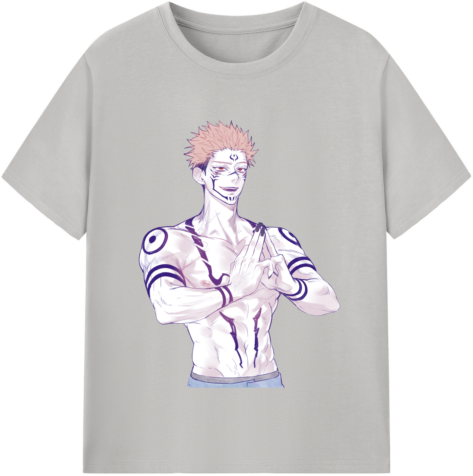（画像用） 呪術廻戦 Jujutsu Kaisen 綿100％半袖Tシャツ（フロントプリント）