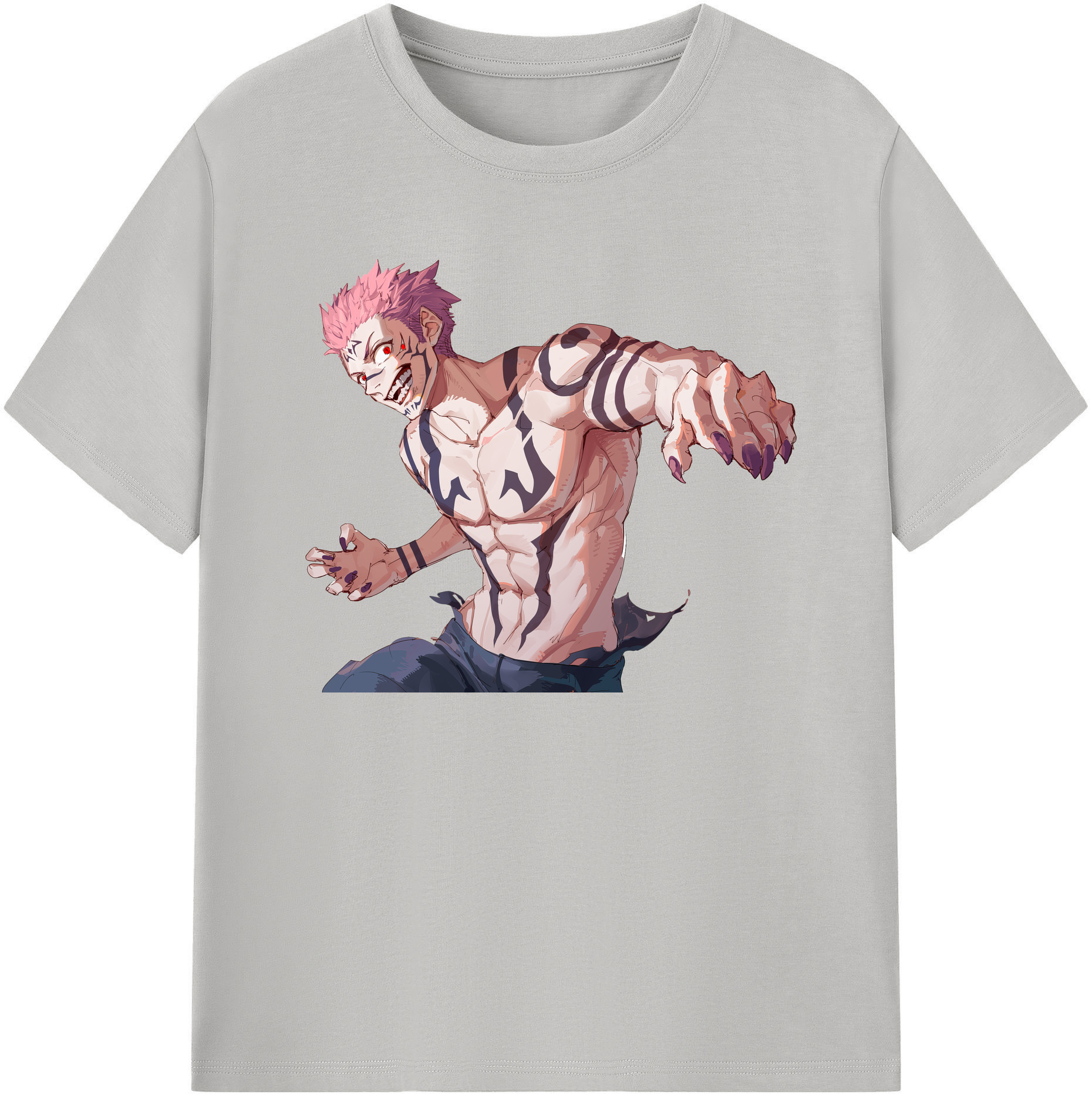 （画像用） 呪術廻戦 Jujutsu Kaisen 綿100％半袖Tシャツ（フロントプリント）