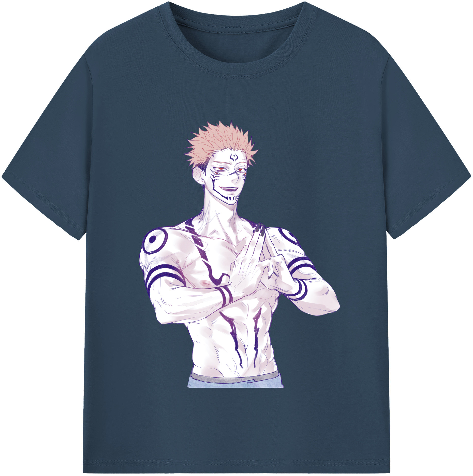 （画像用） 呪術廻戦 Jujutsu Kaisen 綿100％半袖Tシャツ（フロントプリント）