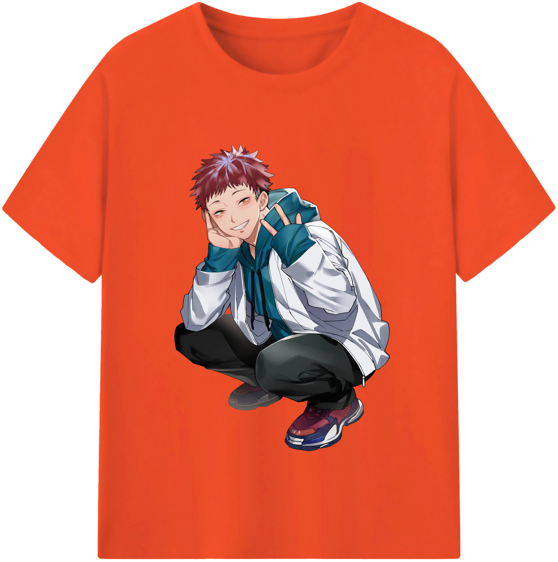 （画像用） 呪術廻戦 Jujutsu Kaisen 綿100％半袖Tシャツ（フロントプリント）