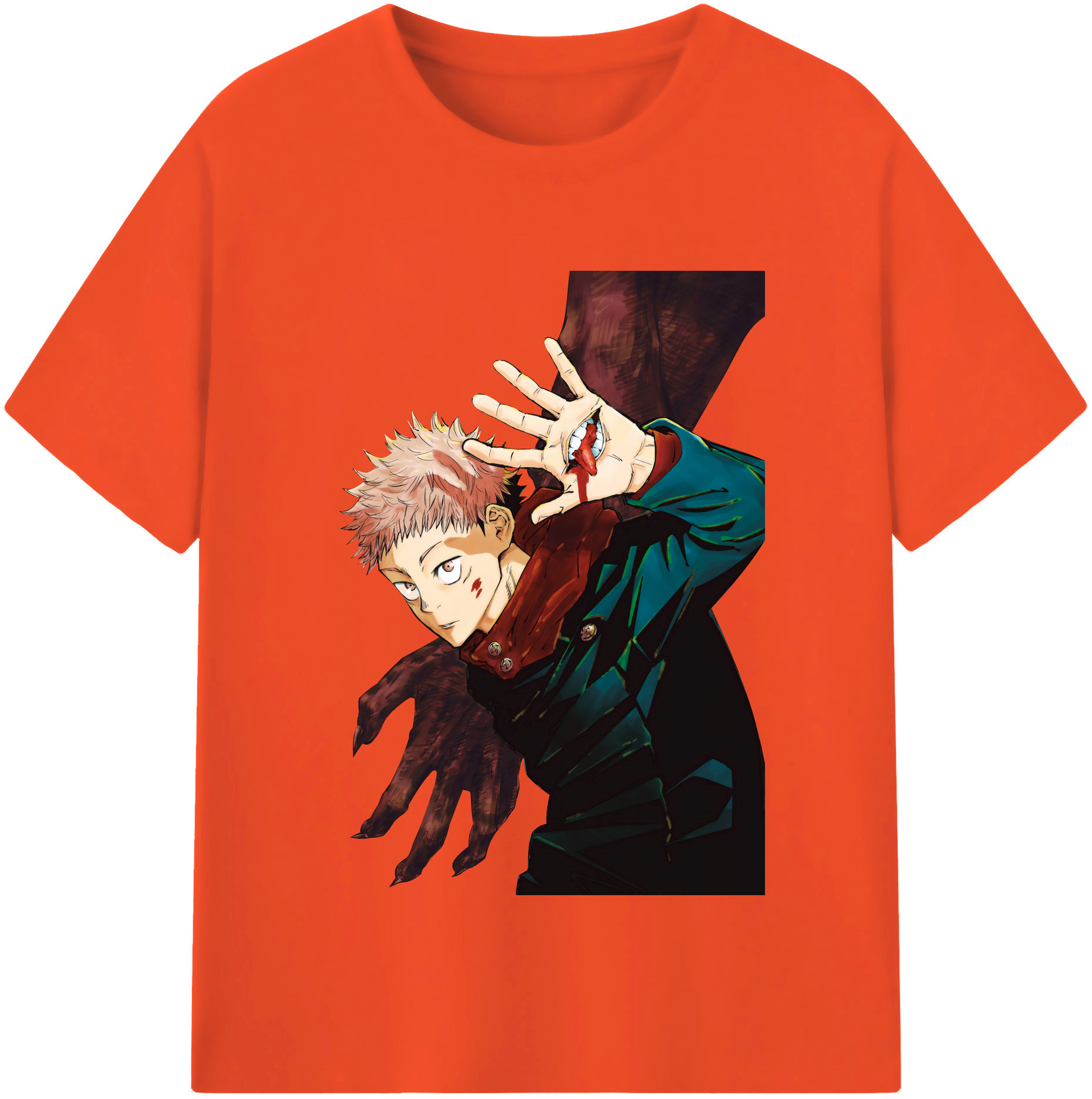 （画像用） 呪術廻戦 Jujutsu Kaisen 綿100％半袖Tシャツ（フロントプリント）