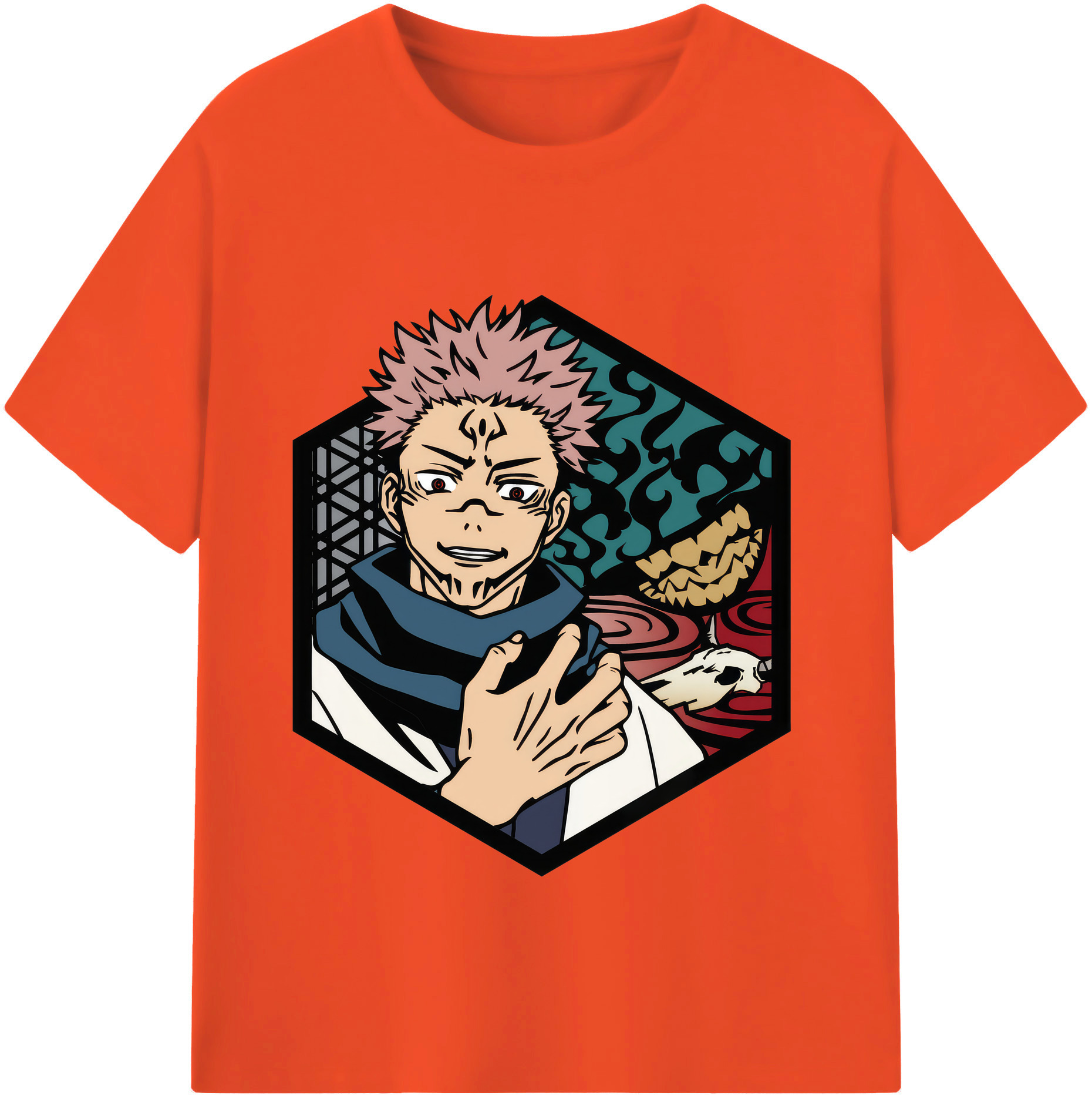 （画像用） 呪術廻戦 Jujutsu Kaisen 綿100％半袖Tシャツ（フロントプリント）