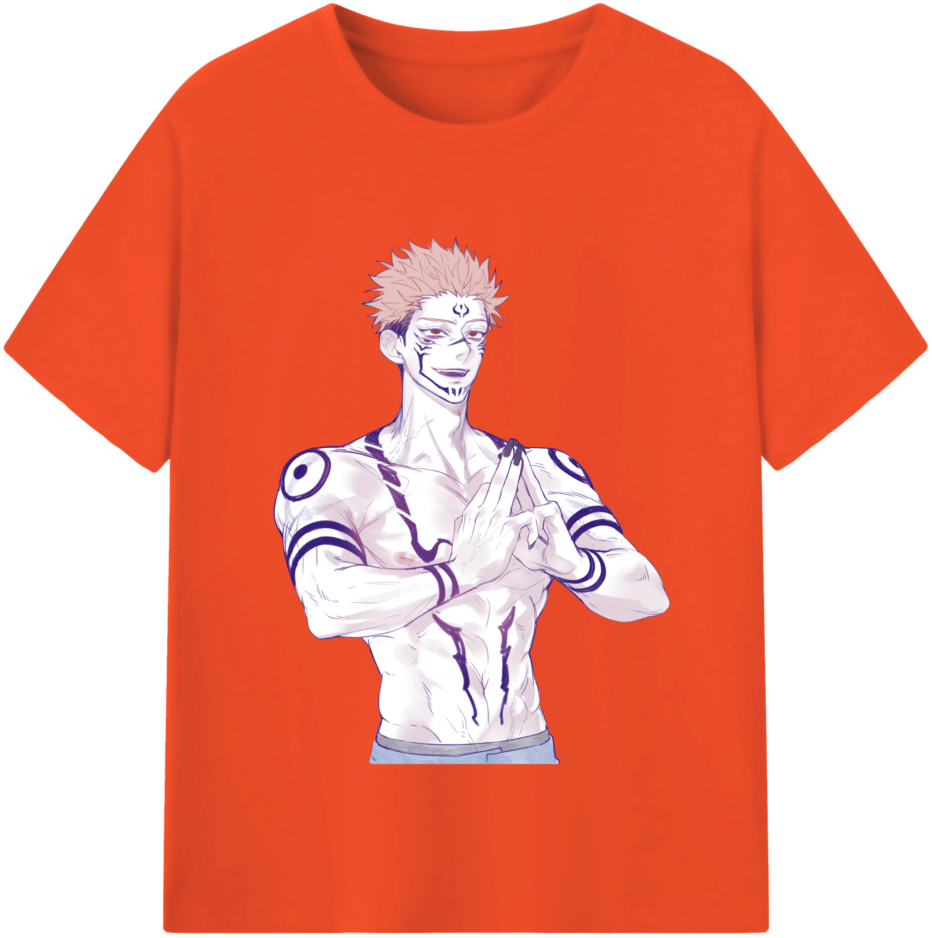 （画像用） 呪術廻戦 Jujutsu Kaisen 綿100％半袖Tシャツ（フロントプリント）