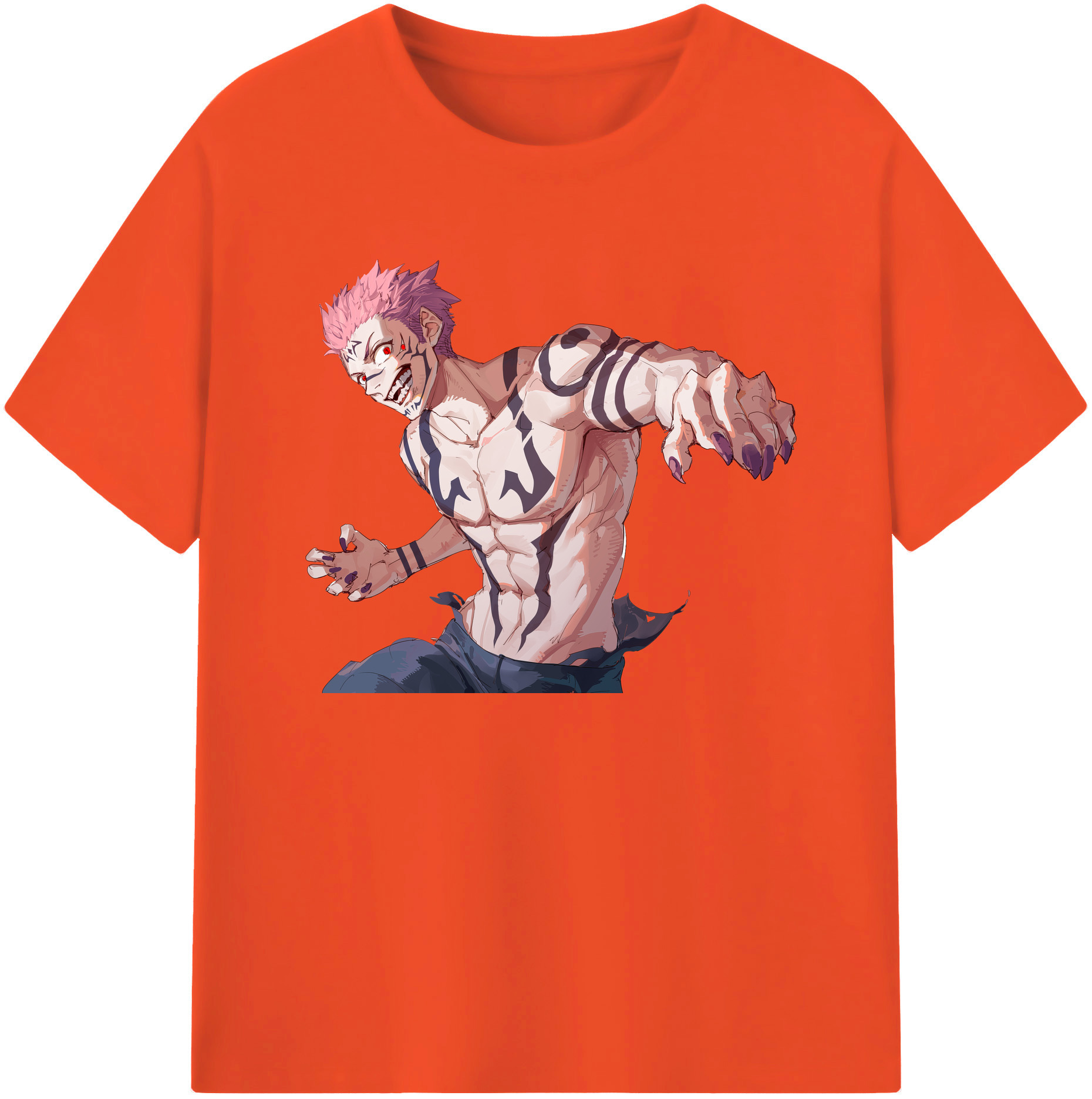 （画像用） 呪術廻戦 Jujutsu Kaisen 綿100％半袖Tシャツ（フロントプリント）