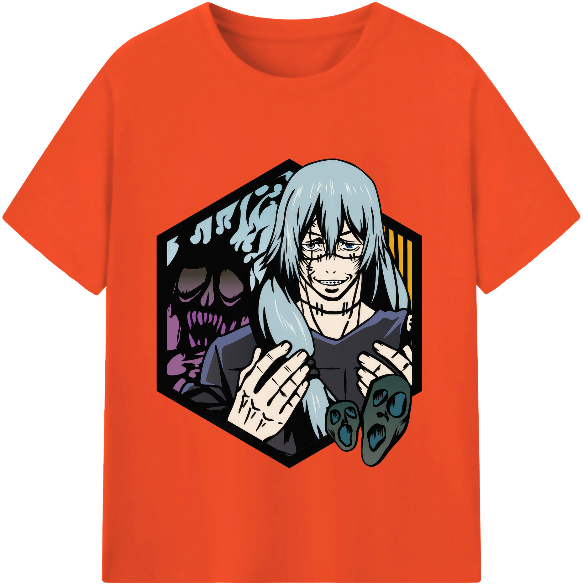（画像用） 呪術廻戦 Jujutsu Kaisen 綿100％半袖Tシャツ（フロントプリント）