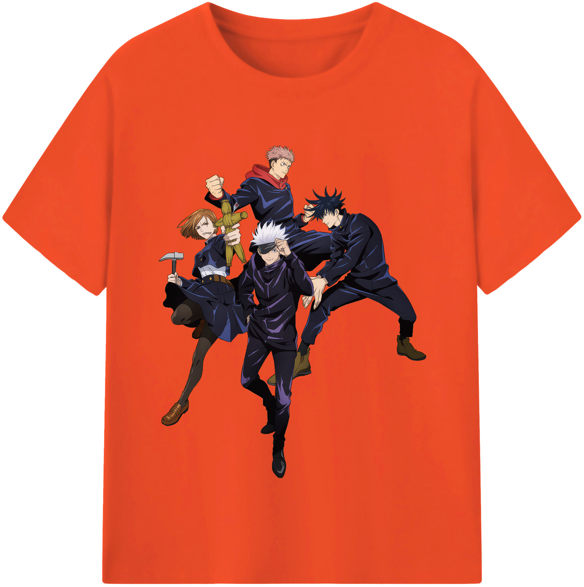 （画像用） 呪術廻戦 Jujutsu Kaisen 綿100％半袖Tシャツ（フロントプリント）