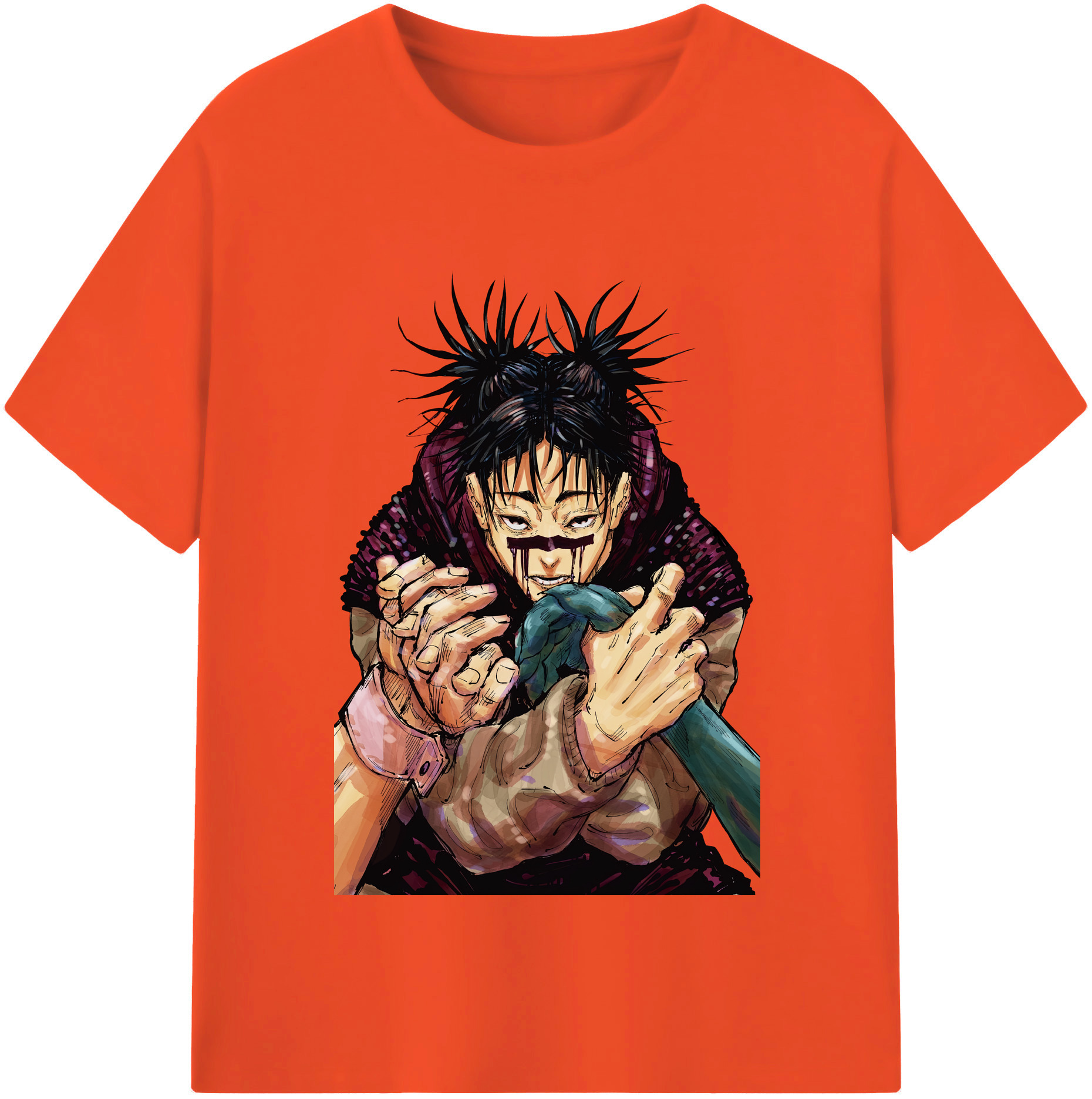 （画像用） 呪術廻戦 Jujutsu Kaisen 綿100％半袖Tシャツ（フロントプリント）