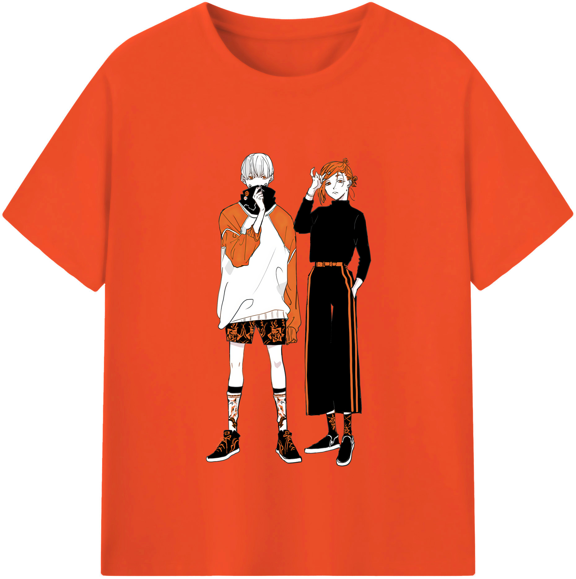 （画像用） 呪術廻戦 Jujutsu Kaisen 綿100％半袖Tシャツ（フロントプリント）